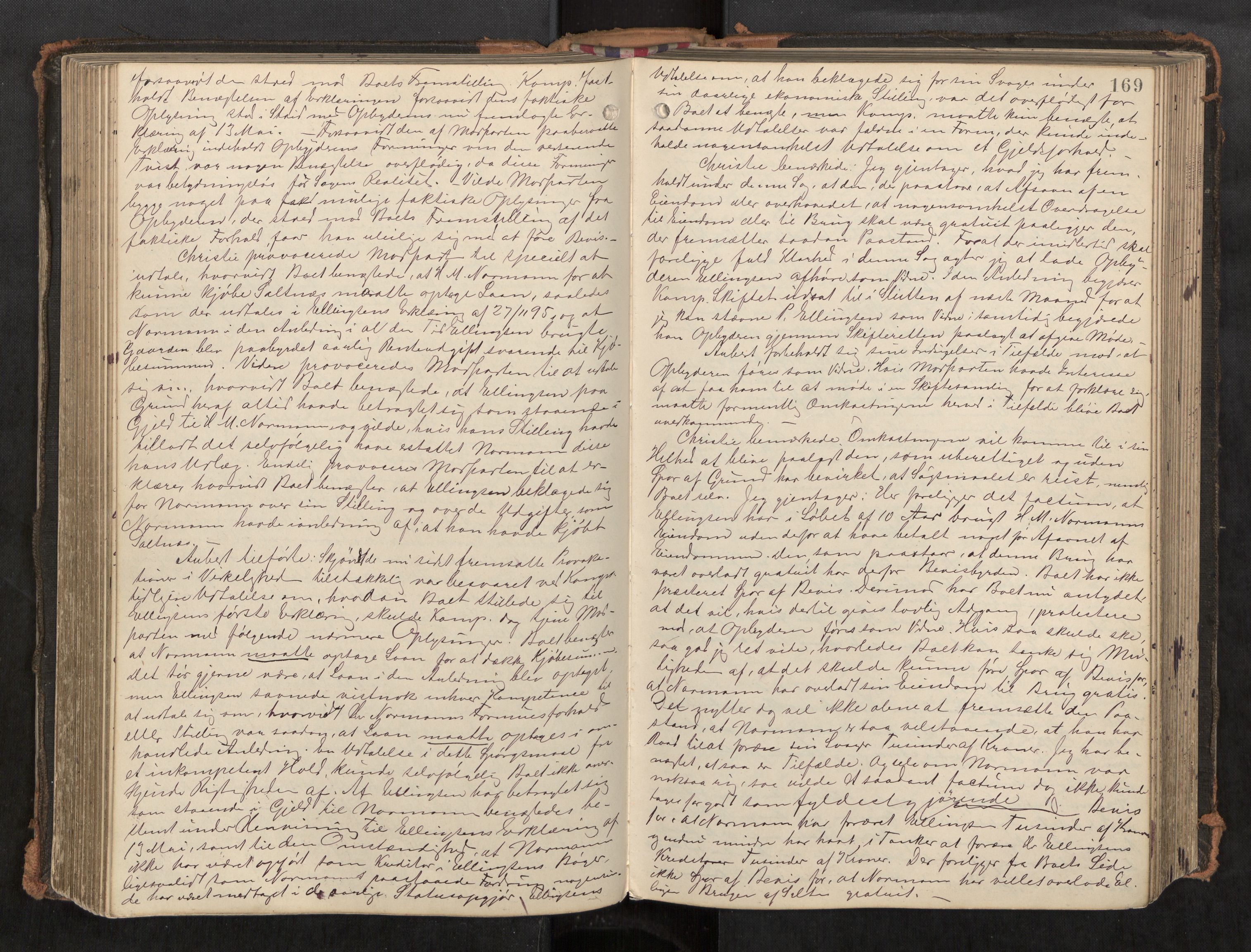 Salten sorenskriveri, AV/SAT-A-4578/1/3/3B/L0009: Skiftebehandlingsprotokoll, 1891-1900, p. 169