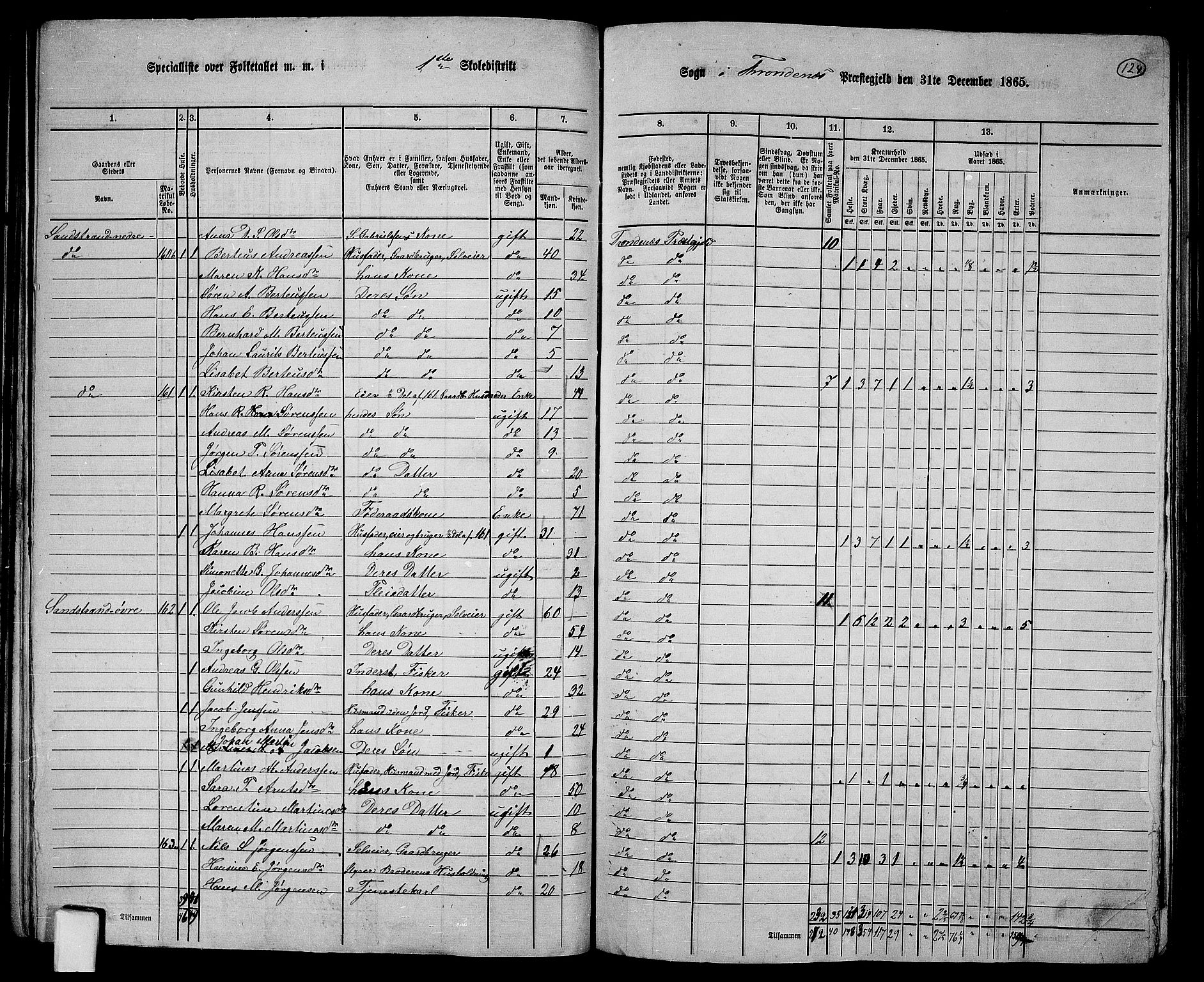 RA, 1865 census for Trondenes, 1865, p. 16