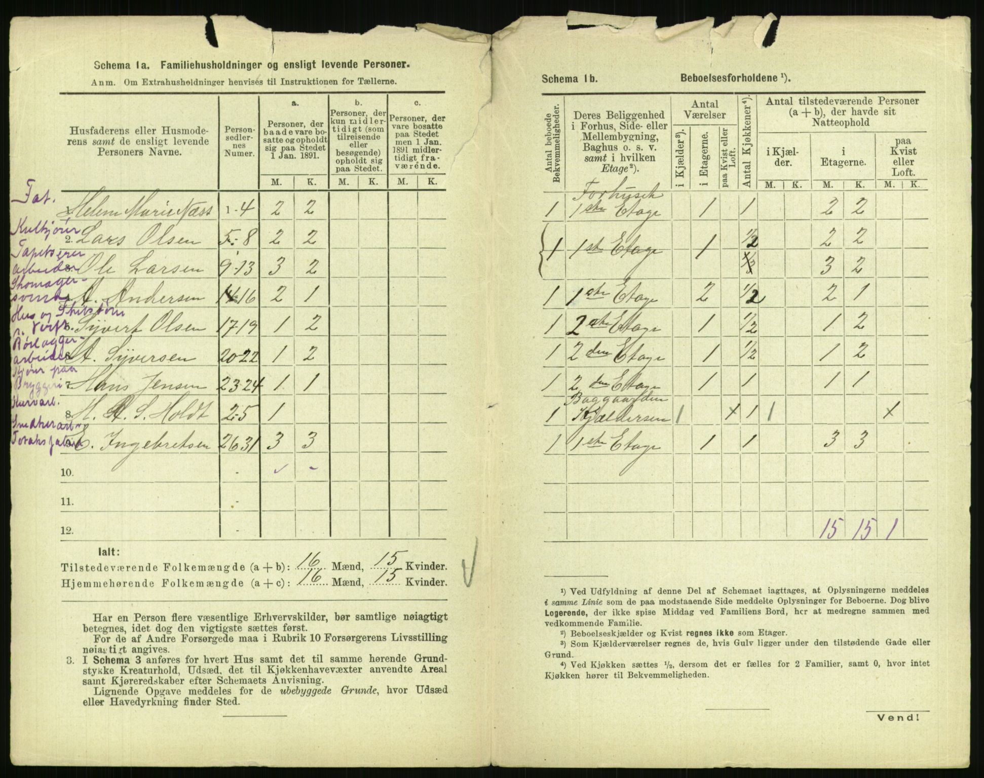 RA, 1891 census for 0301 Kristiania, 1891, p. 127720