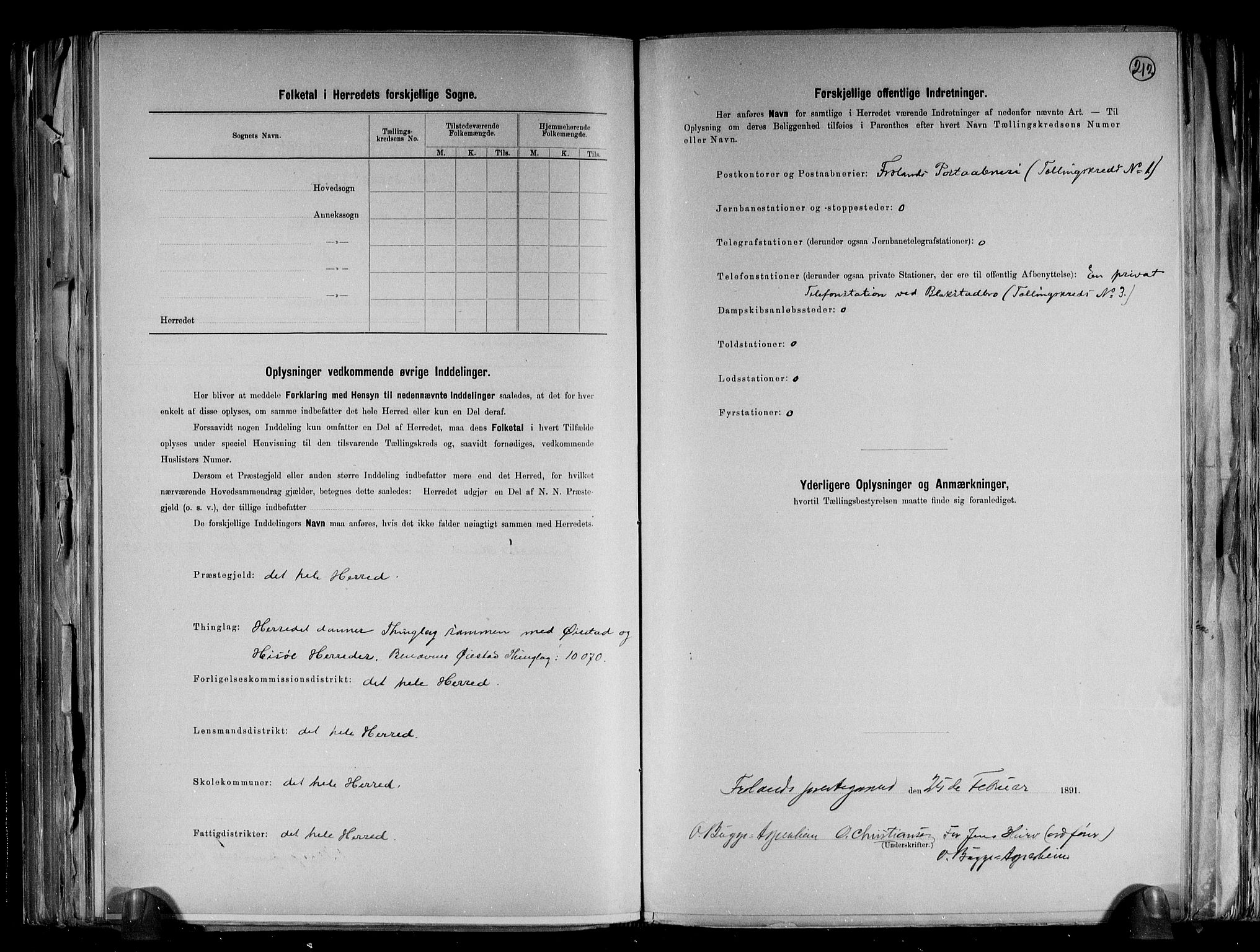 RA, 1891 census for 0919 Froland, 1891, p. 3