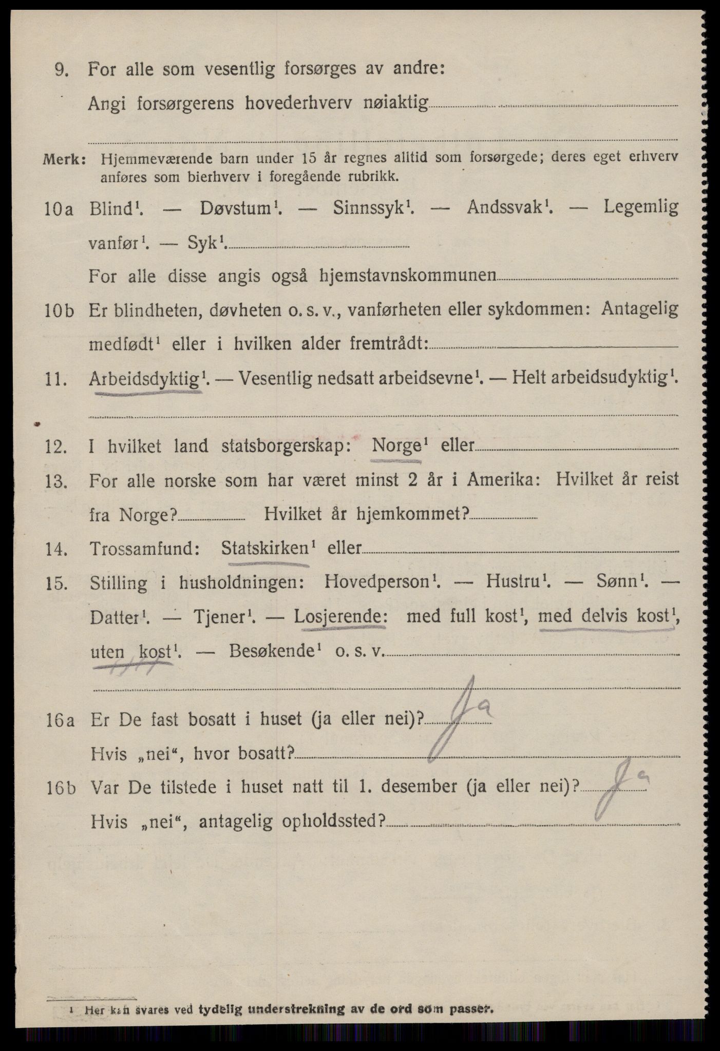 SAT, 1920 census for Sunndal, 1920, p. 3089