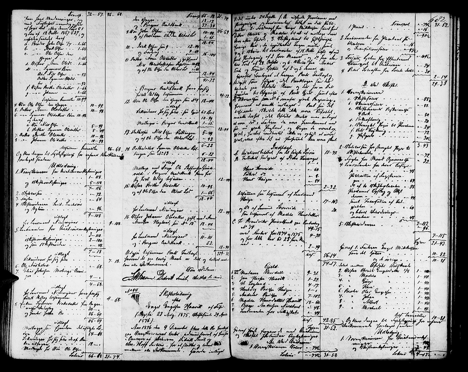 Midhordland sorenskriveri, AV/SAB-A-3001/1/H/Hd/L0004: Skifteutlodningsprotokoll, 1863-1878, p. 681b-682a