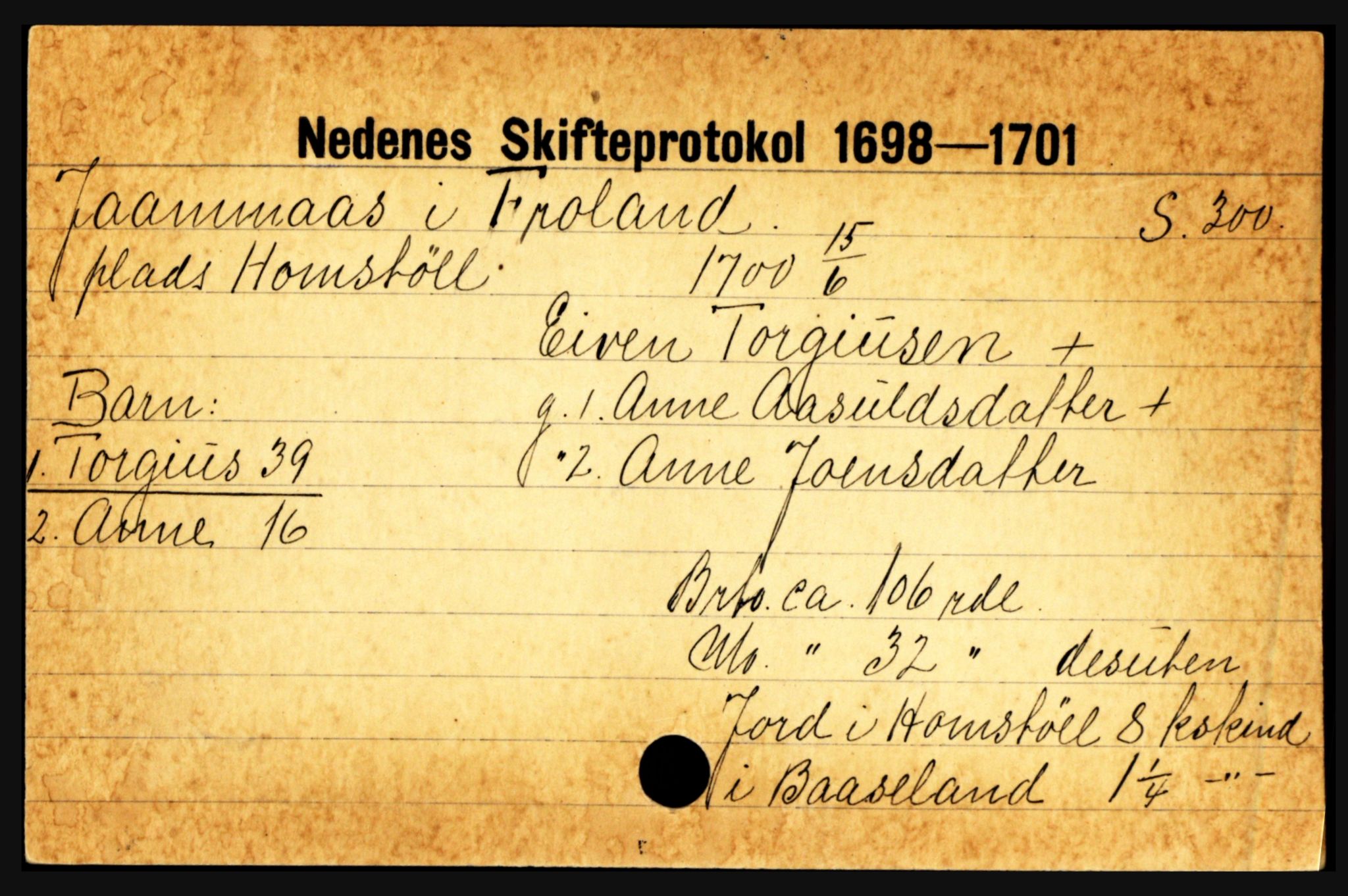 Nedenes sorenskriveri før 1824, AV/SAK-1221-0007/H, p. 14345