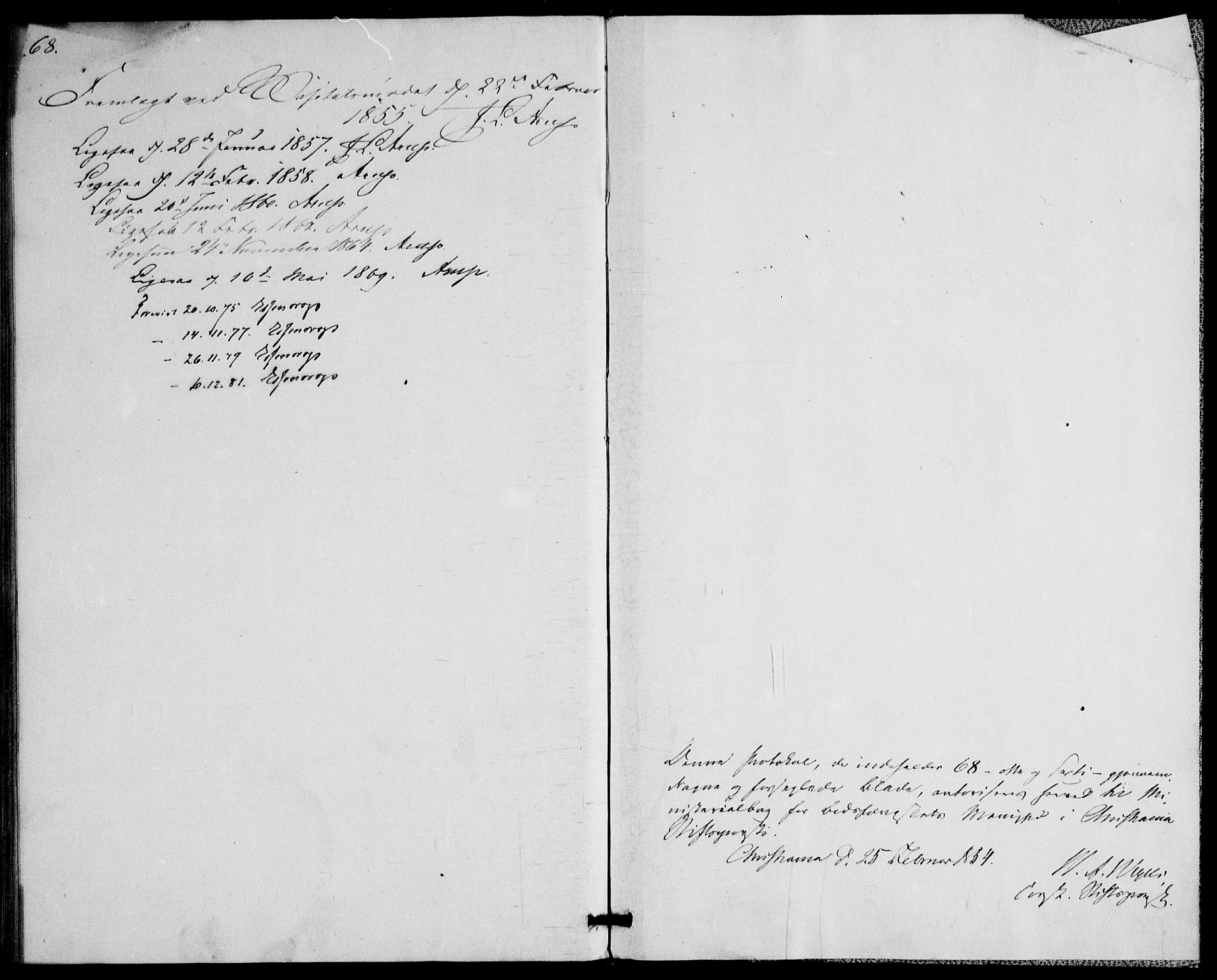 Botsfengslet prestekontor kirkebøker, SAO/A-11688a: Parish register (official) no. 1, 1853-1880