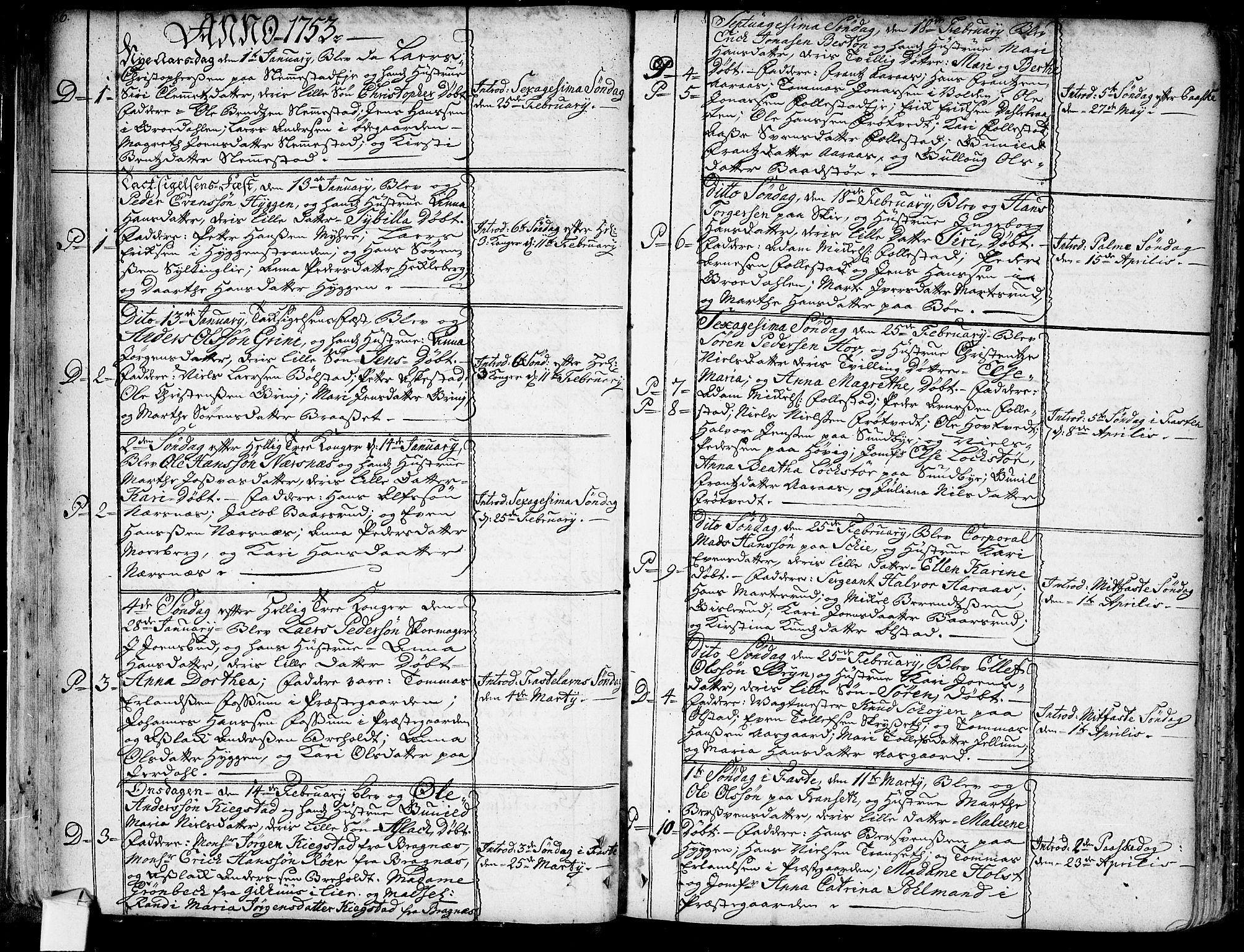 Røyken kirkebøker, SAKO/A-241/G/Ga/L0001: Parish register (copy) no. 1, 1740-1768, p. 86-87