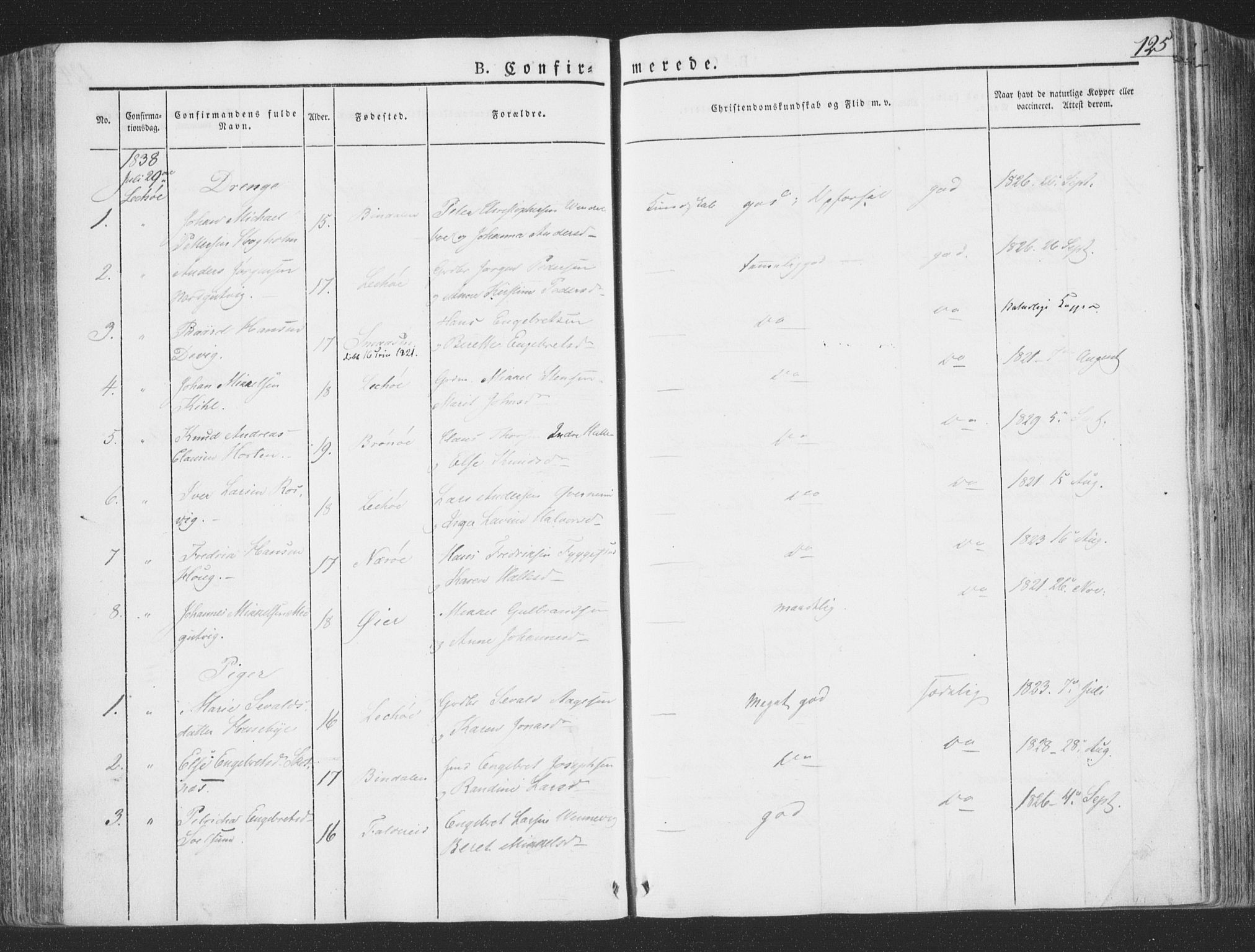 Ministerialprotokoller, klokkerbøker og fødselsregistre - Nord-Trøndelag, AV/SAT-A-1458/780/L0639: Parish register (official) no. 780A04, 1830-1844, p. 125