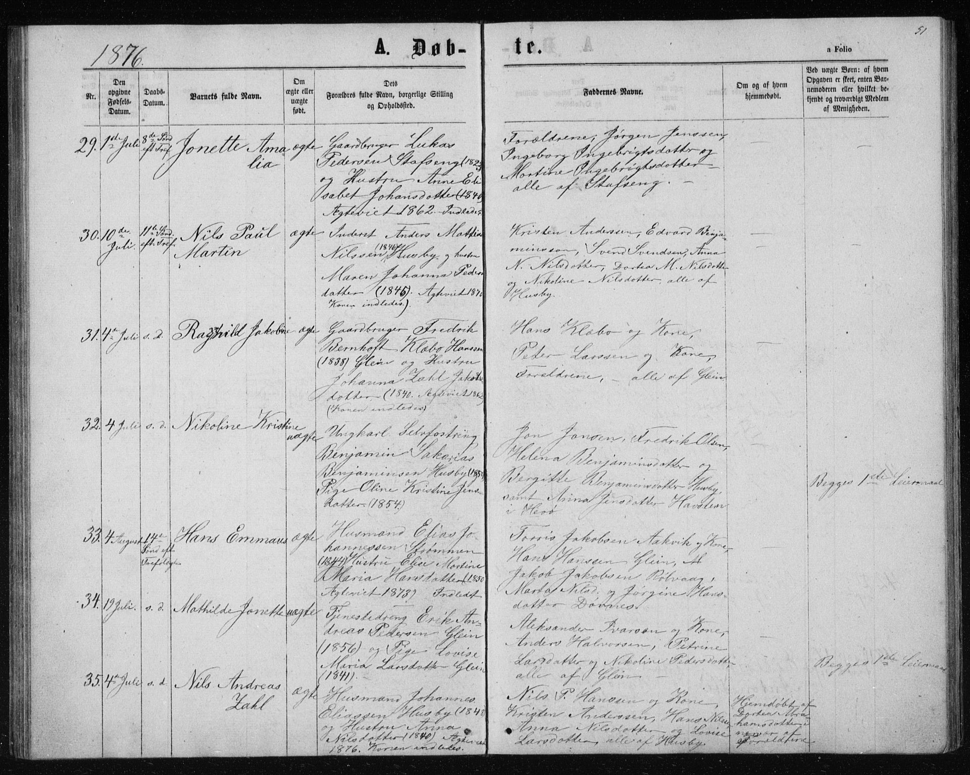 Ministerialprotokoller, klokkerbøker og fødselsregistre - Nordland, SAT/A-1459/835/L0531: Parish register (copy) no. 835C03, 1865-1877, p. 51