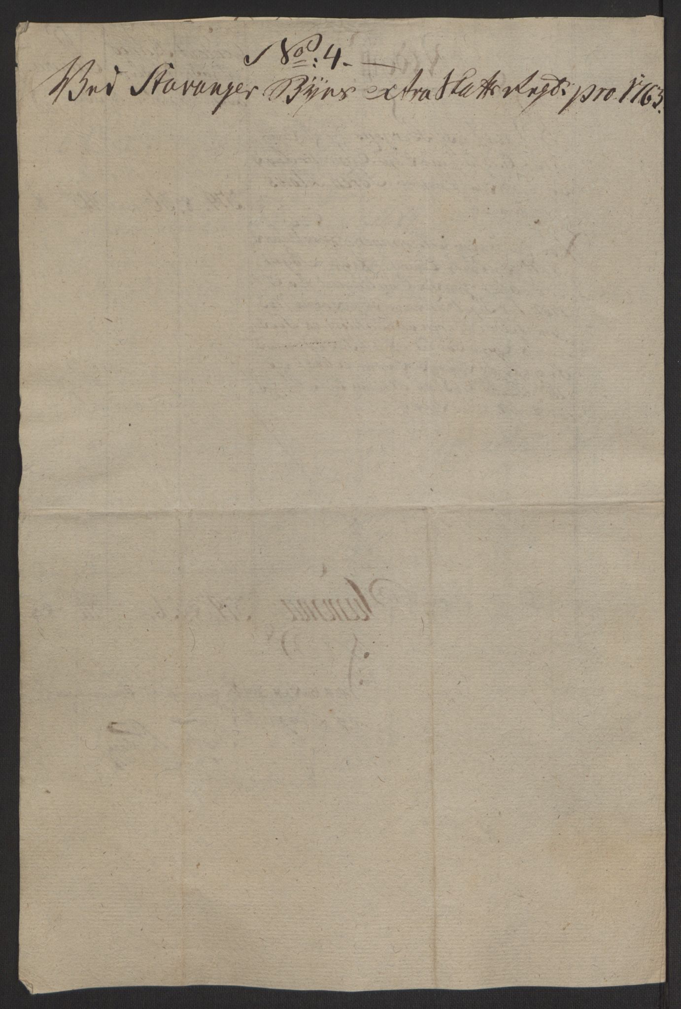 Rentekammeret inntil 1814, Reviderte regnskaper, Byregnskaper, AV/RA-EA-4066/R/Ro/L0305/0001: [O6] Kontribusjonsregnskap / Ekstraskatt, 1762-1768, p. 29