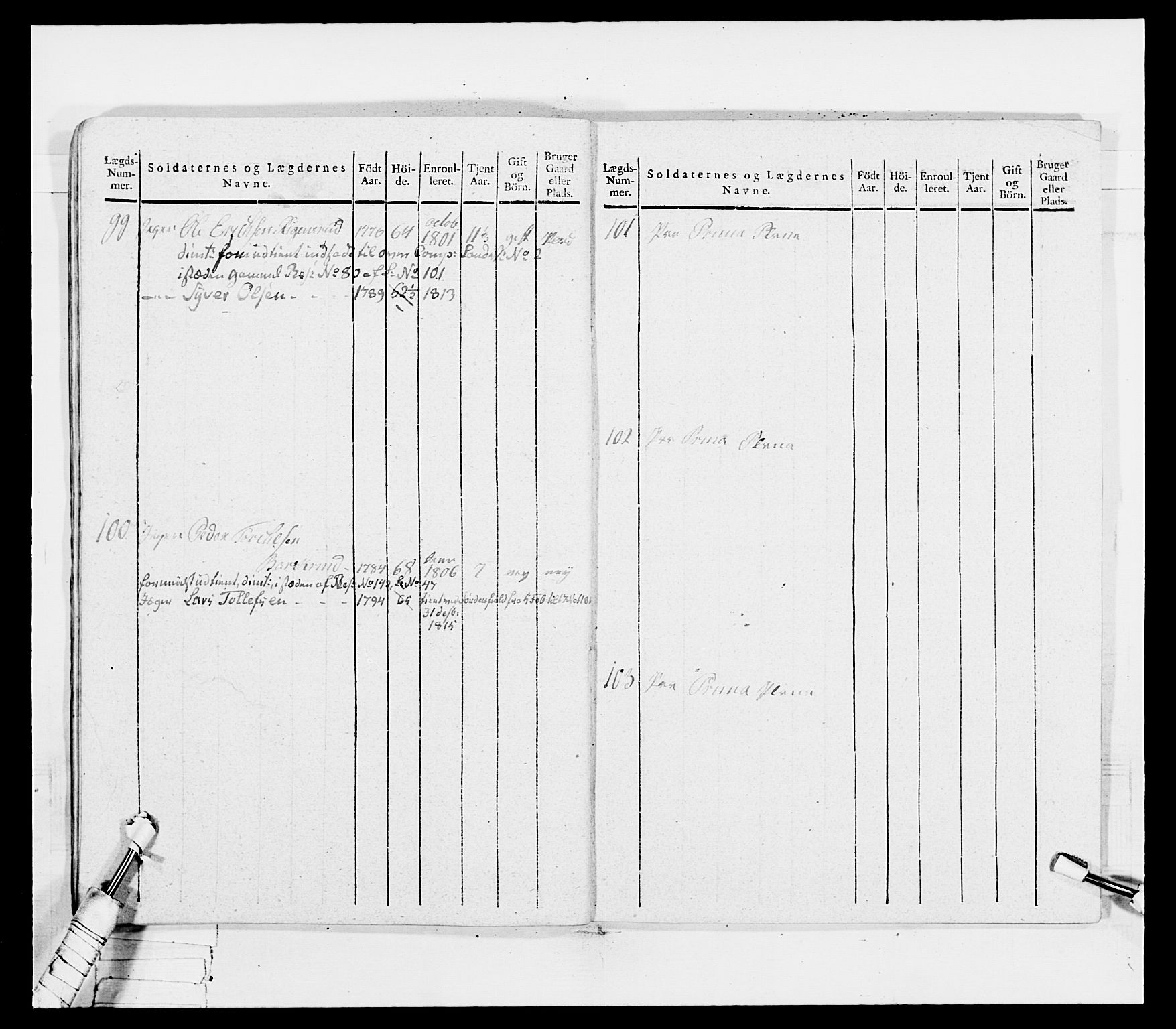 Generalitets- og kommissariatskollegiet, Det kongelige norske kommissariatskollegium, AV/RA-EA-5420/E/Eh/L0036a: Nordafjelske gevorbne infanteriregiment, 1813, p. 485