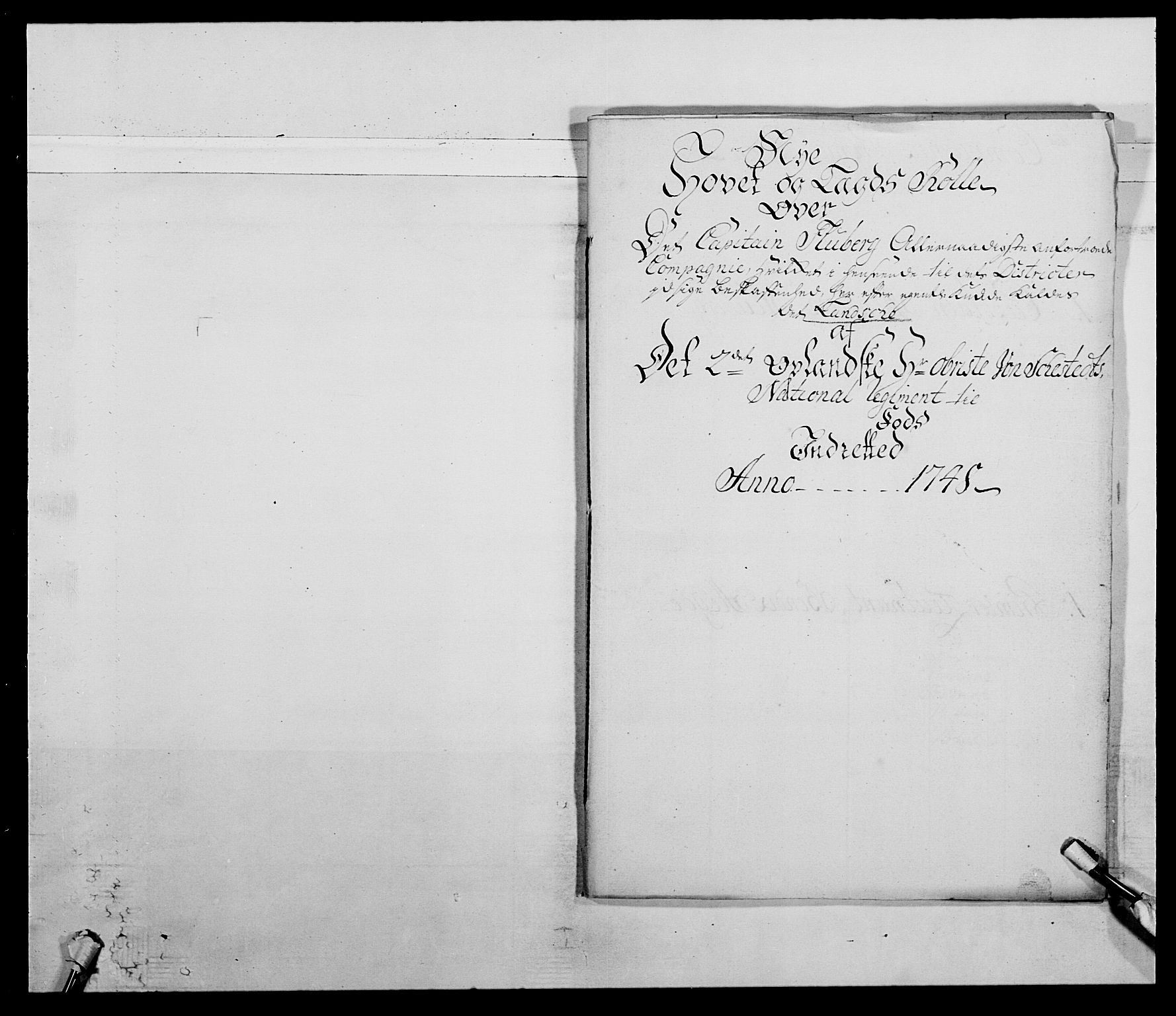 Kommanderende general (KG I) med Det norske krigsdirektorium, RA/EA-5419/E/Ea/L0505: 2. Opplandske regiment, 1748, p. 5