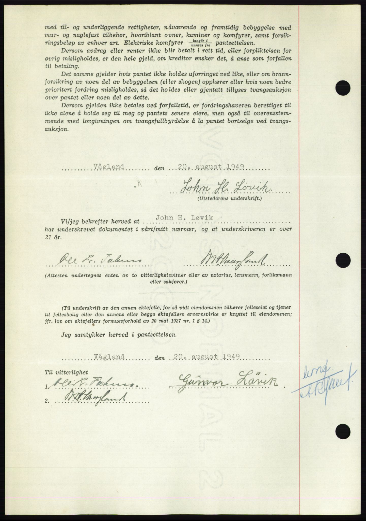 Nordmøre sorenskriveri, AV/SAT-A-4132/1/2/2Ca: Mortgage book no. B102, 1949-1949, Diary no: : 2333/1949