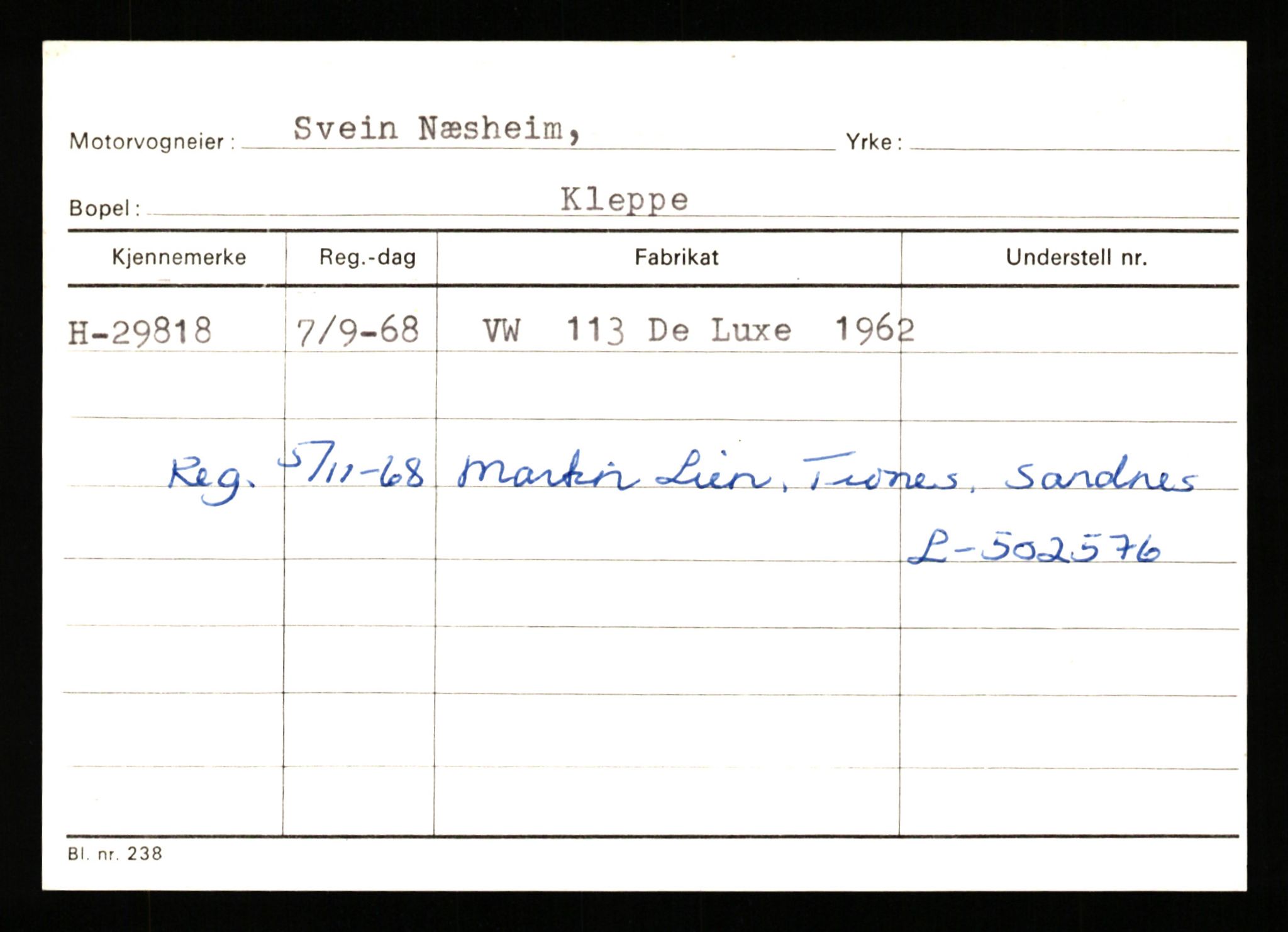 Stavanger trafikkstasjon, AV/SAST-A-101942/0/G/L0005: Registreringsnummer: 23000 - 34245, 1930-1971, p. 2105