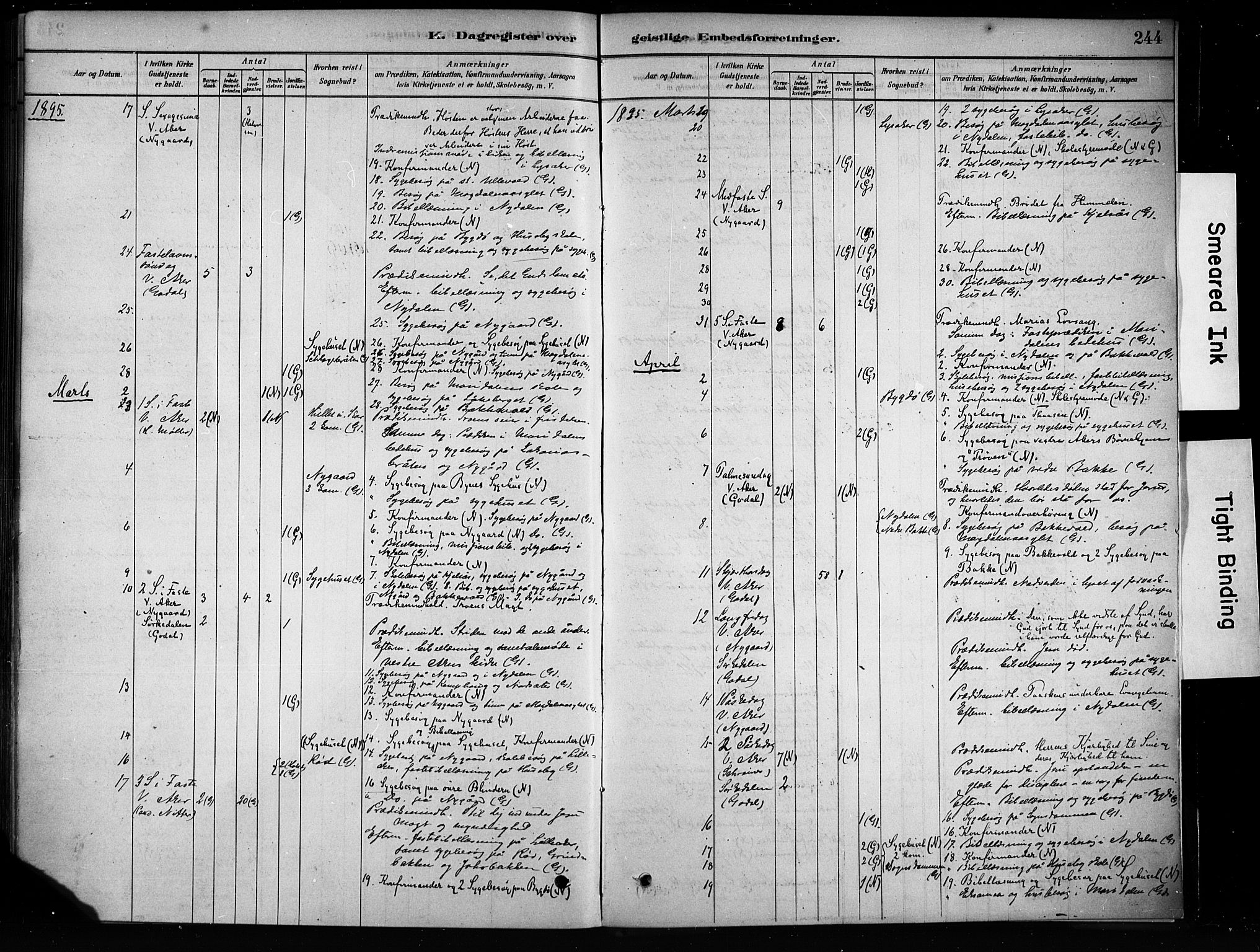 Vestre Aker prestekontor Kirkebøker, AV/SAO-A-10025/F/Fa/L0009: Parish register (official) no. 9, 1878-1967, p. 244