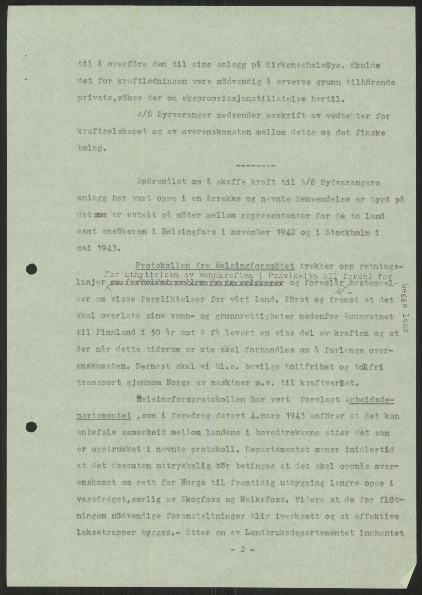 Vassdragsdirektoratet/avdelingen, AV/RA-S-6242/F/Fa/L0536: Pasvikelva, 1920-1971, p. 1127