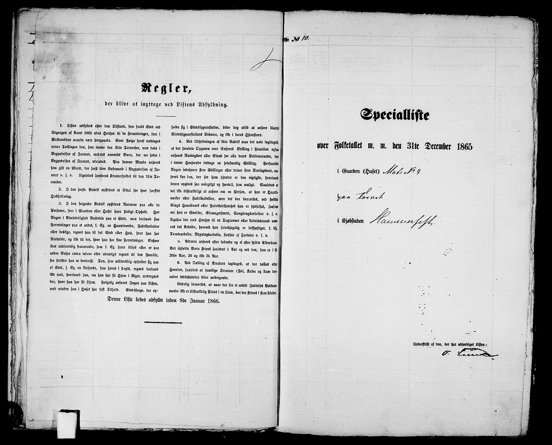 RA, 1865 census for Hammerfest/Hammerfest, 1865, p. 26