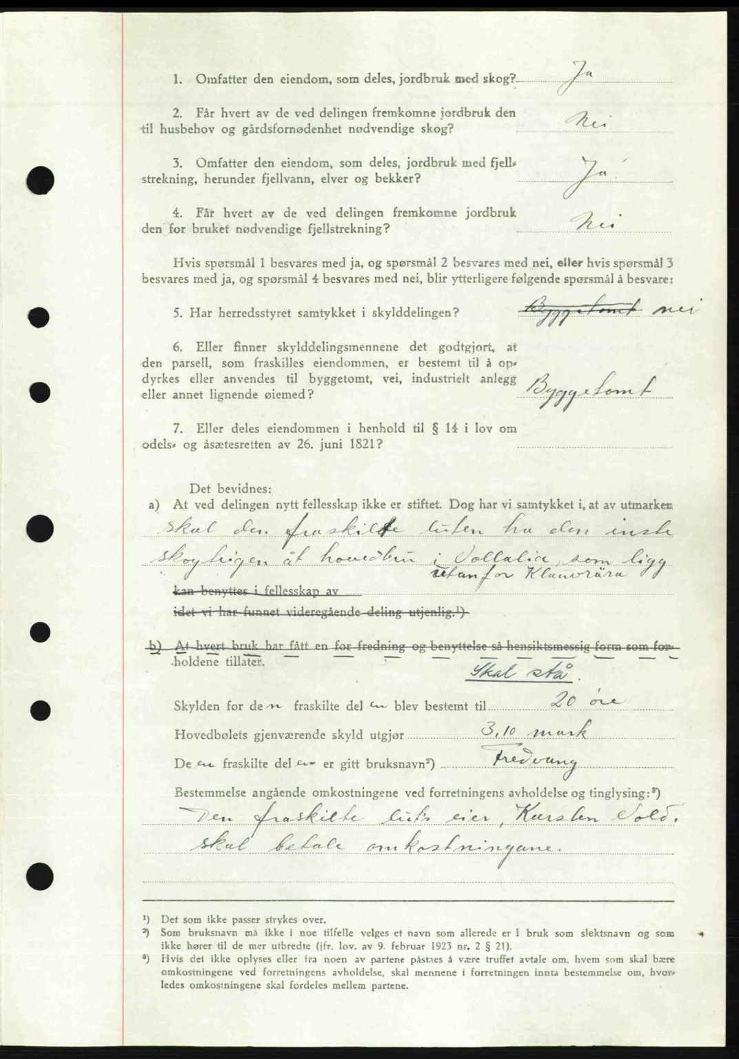 Romsdal sorenskriveri, AV/SAT-A-4149/1/2/2C: Mortgage book no. A19, 1946-1946, Diary no: : 708/1946