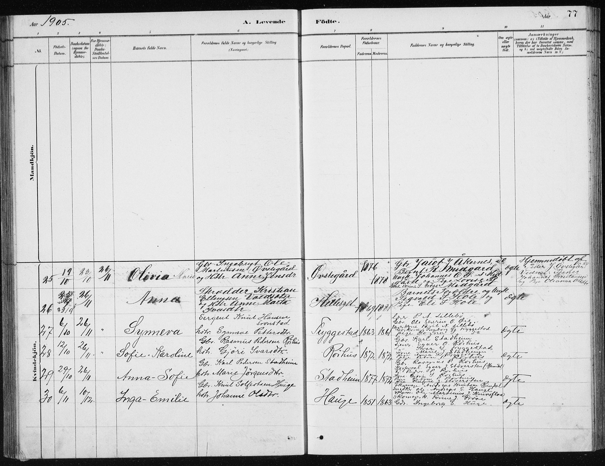 Ministerialprotokoller, klokkerbøker og fødselsregistre - Møre og Romsdal, AV/SAT-A-1454/517/L0230: Parish register (copy) no. 517C03, 1879-1912, p. 77