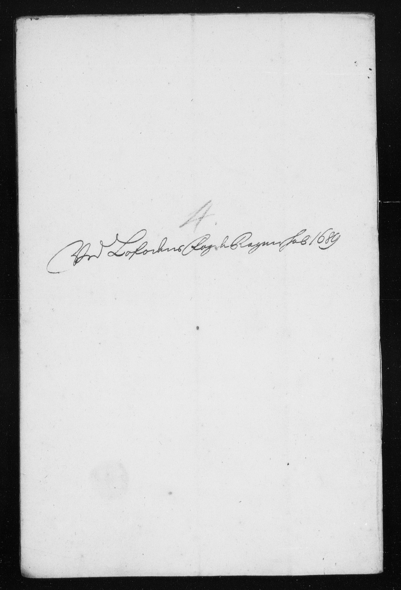 Rentekammeret inntil 1814, Reviderte regnskaper, Stiftamtstueregnskaper, Trondheim stiftamt og Nordland amt, AV/RA-EA-6044/R/Rh/L0013: Nordland amt, 1689