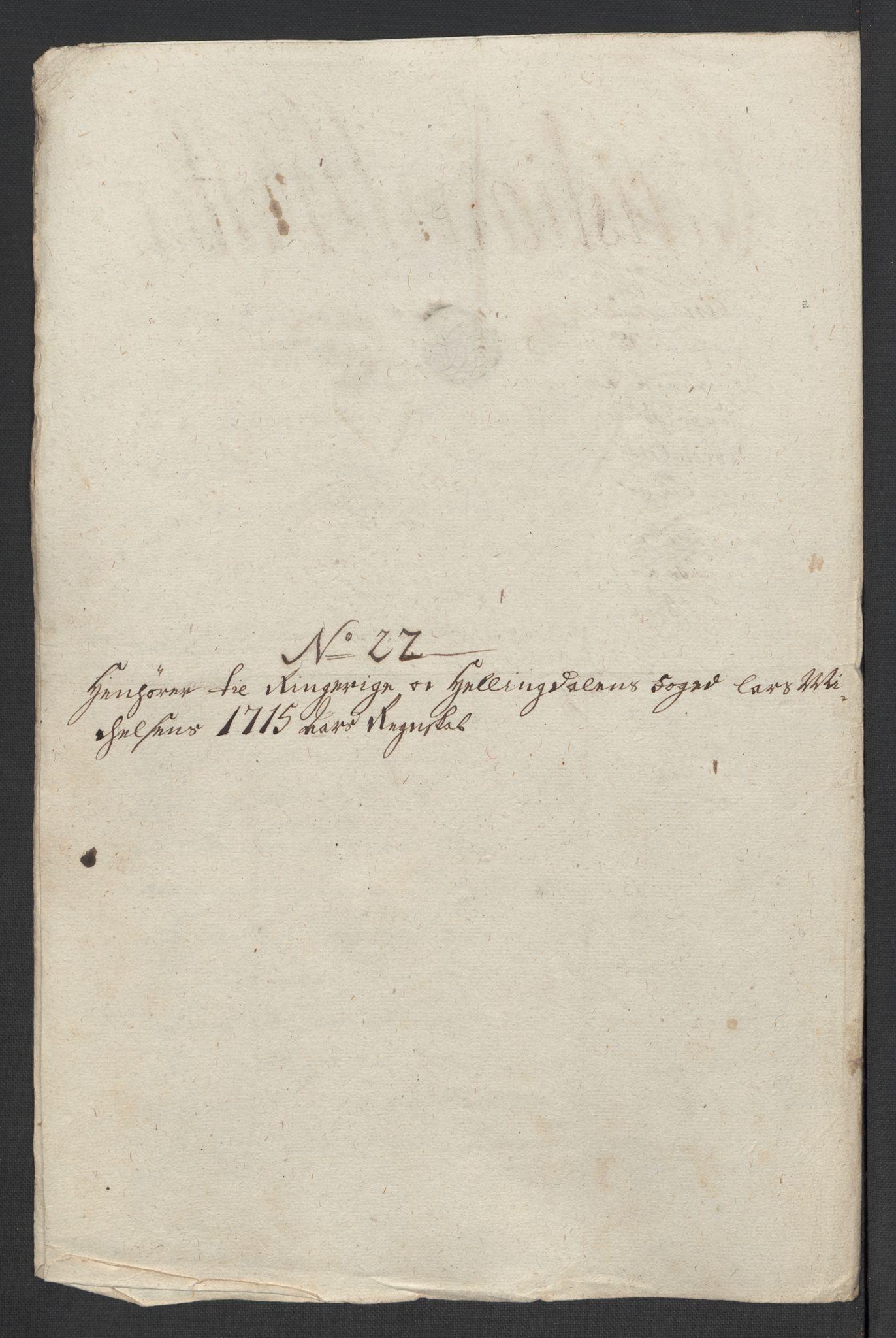 Rentekammeret inntil 1814, Reviderte regnskaper, Fogderegnskap, RA/EA-4092/R23/L1473: Fogderegnskap Ringerike og Hallingdal, 1715, p. 233