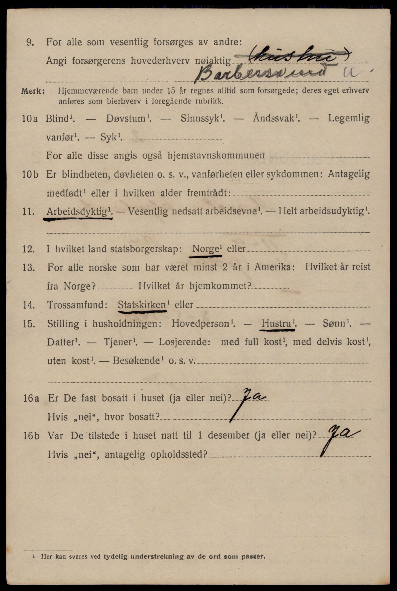 SAST, 1920 census for Haugesund, 1920, p. 41454