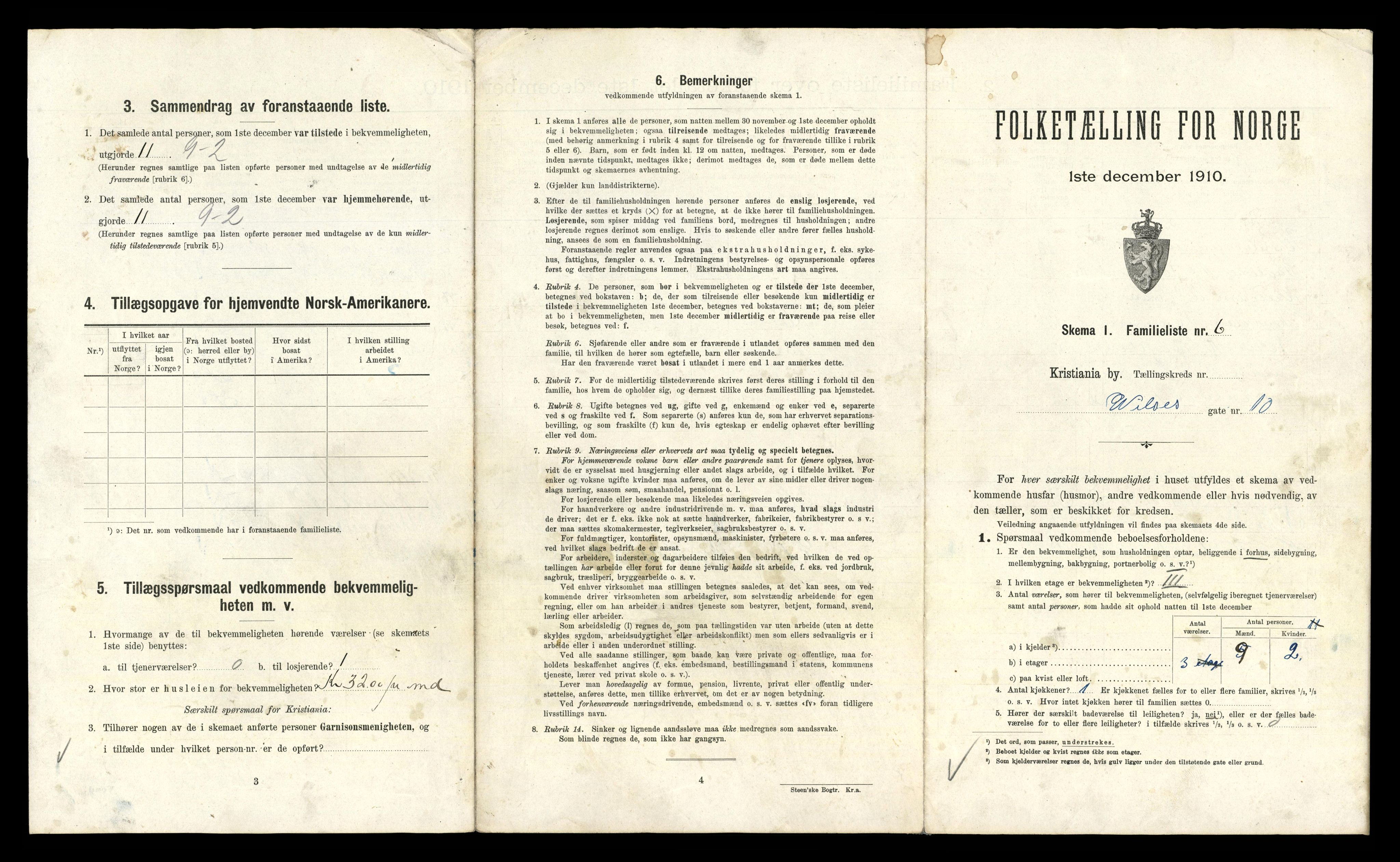 RA, 1910 census for Kristiania, 1910, p. 123499