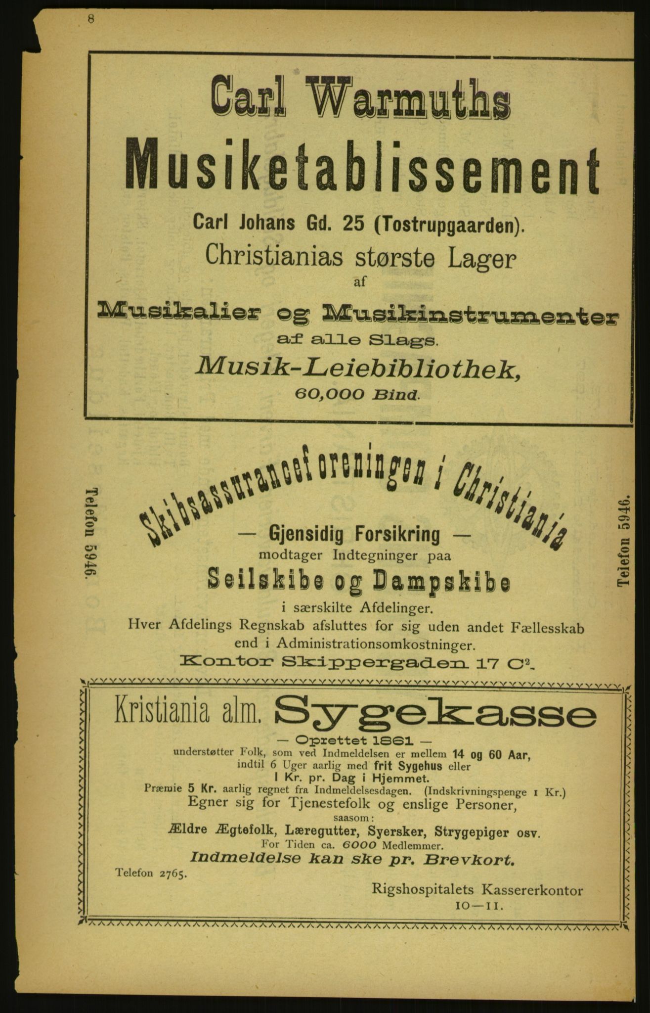 Kristiania/Oslo adressebok, PUBL/-, 1900, p. 8