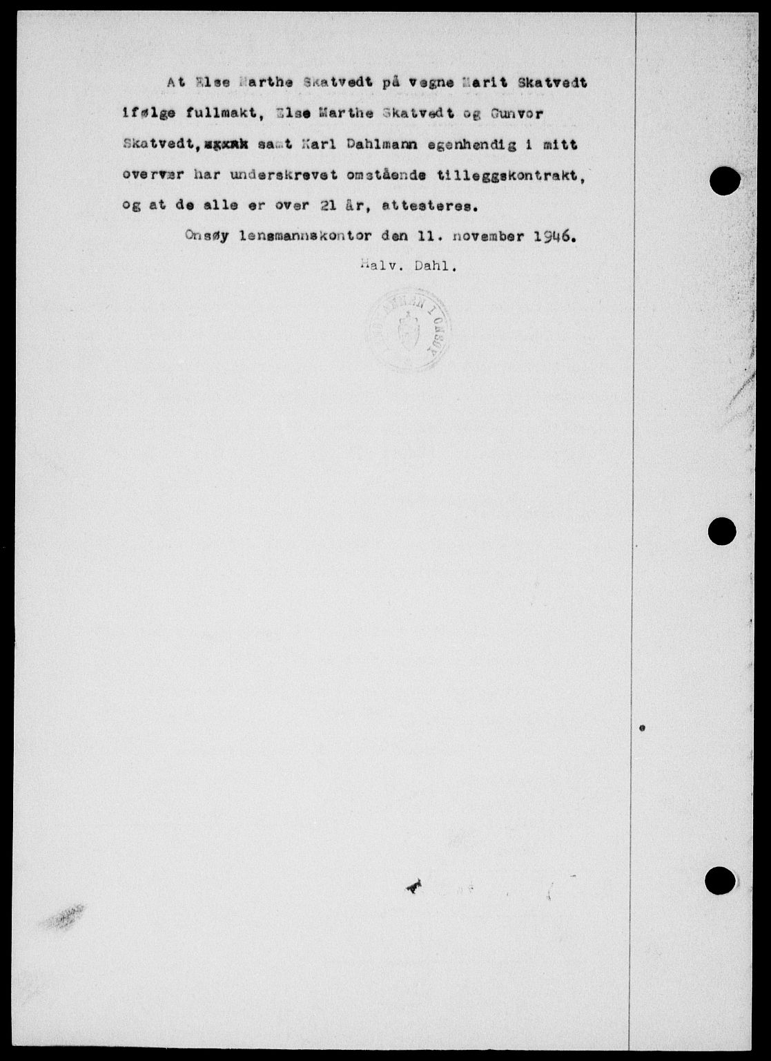 Onsøy sorenskriveri, SAO/A-10474/G/Ga/Gab/L0018: Mortgage book no. II A-18, 1946-1947, Diary no: : 213/1947