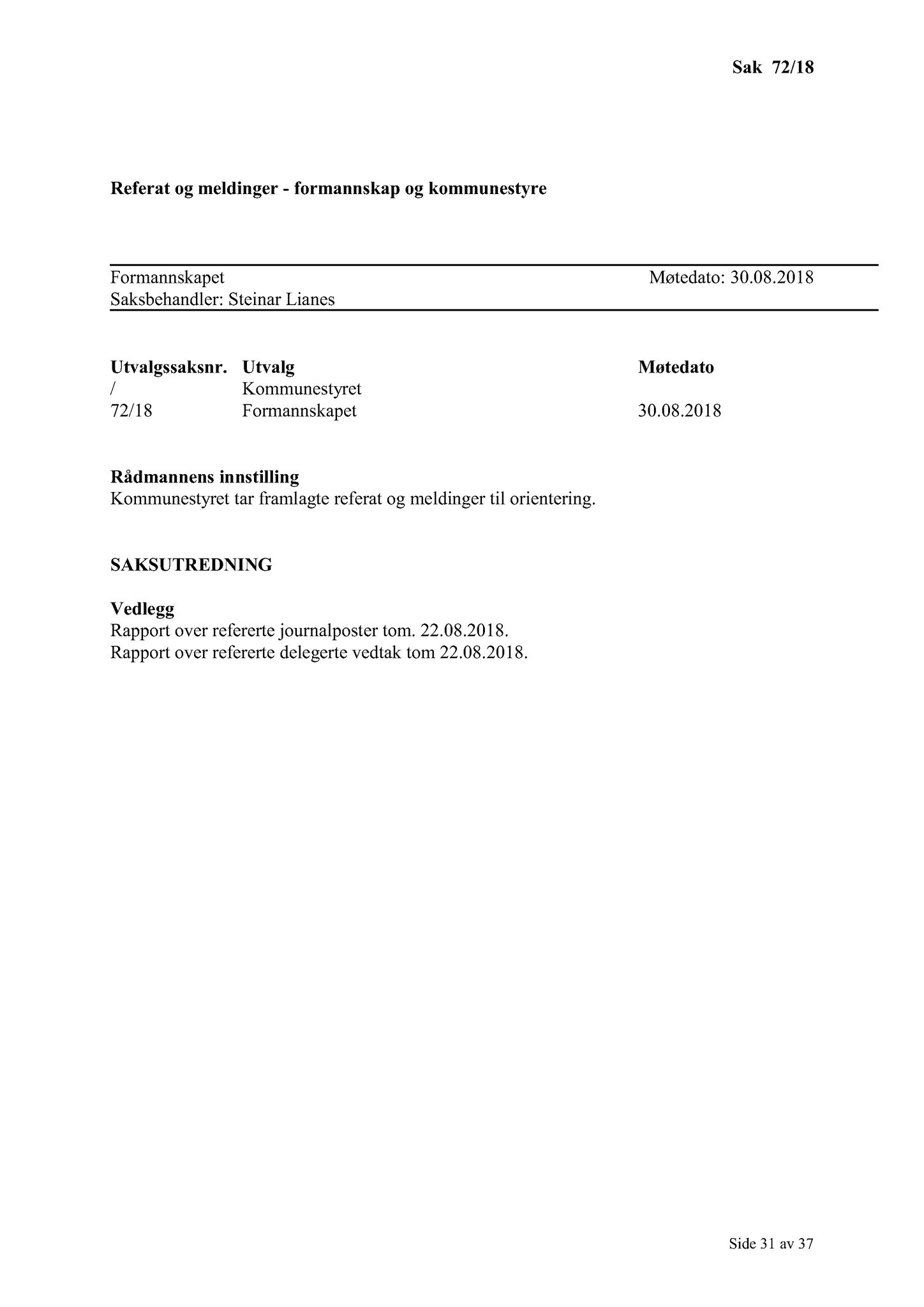Klæbu Kommune, TRKO/KK/02-FS/L011: Formannsskapet - Møtedokumenter, 2018, p. 1721