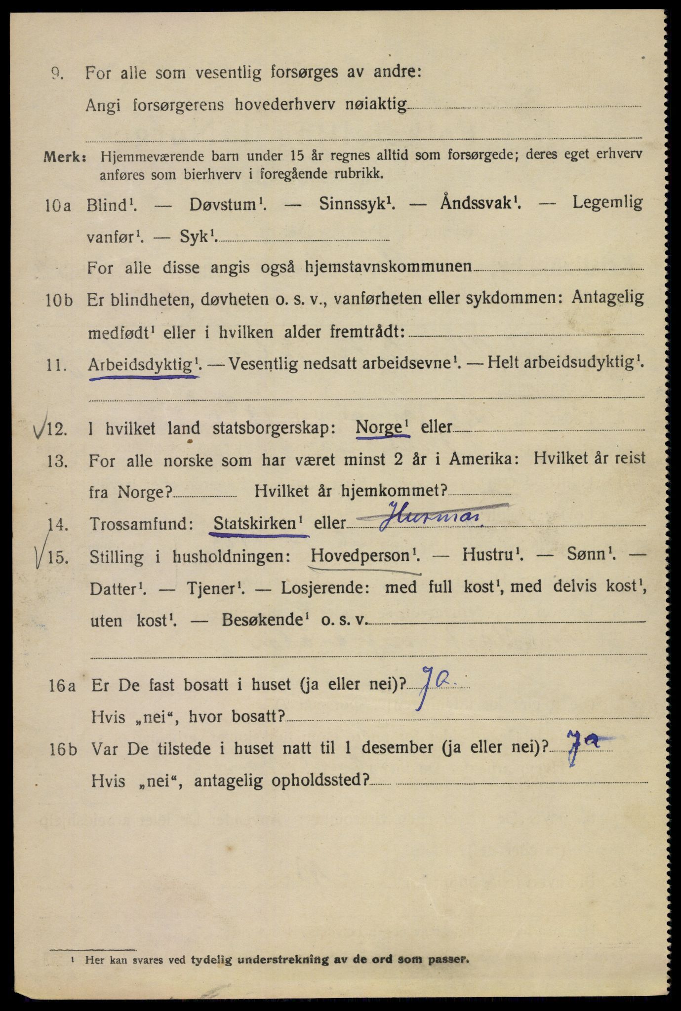 SAO, 1920 census for Kristiania, 1920, p. 539250