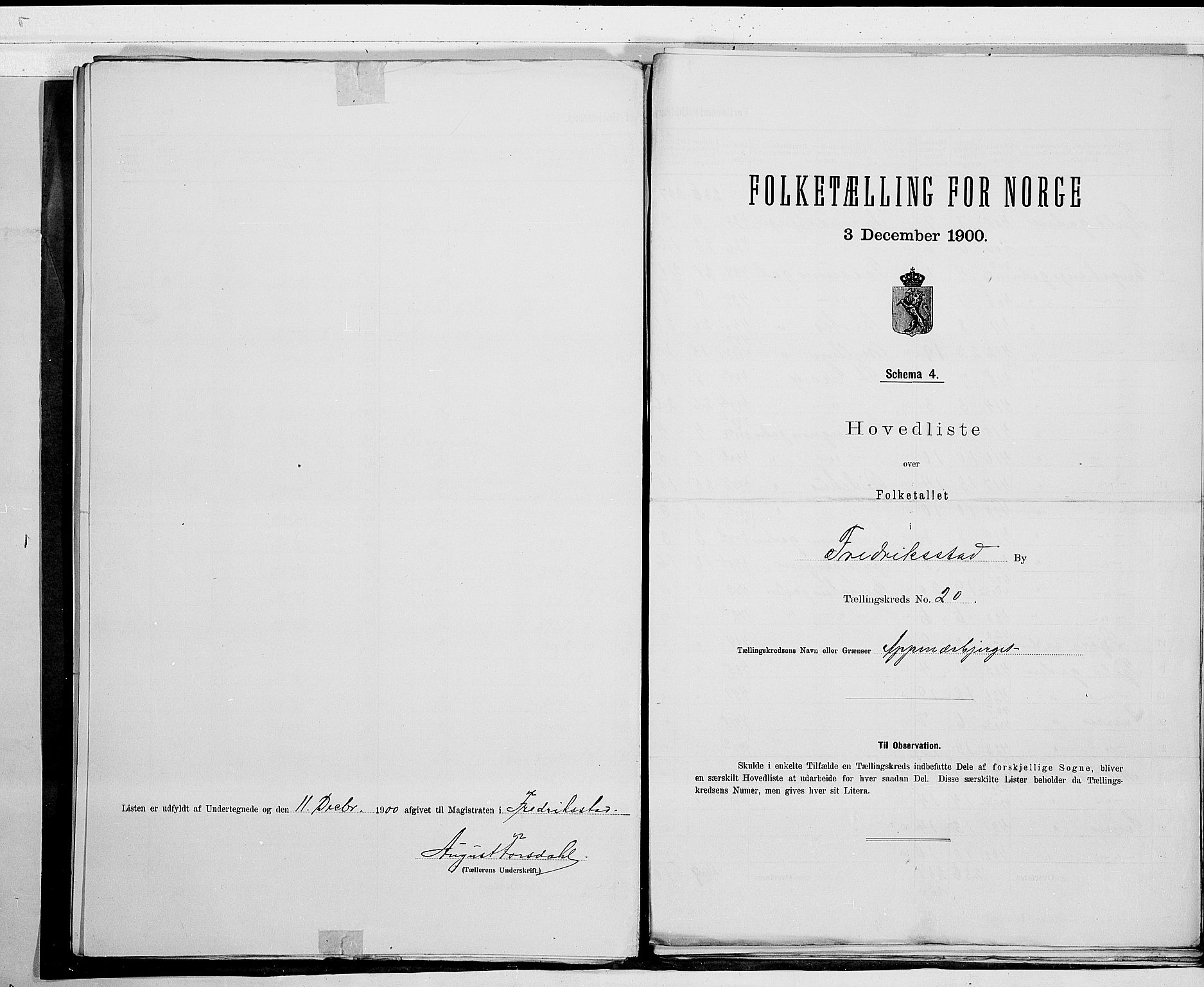 SAO, 1900 census for Fredrikstad, 1900, p. 42