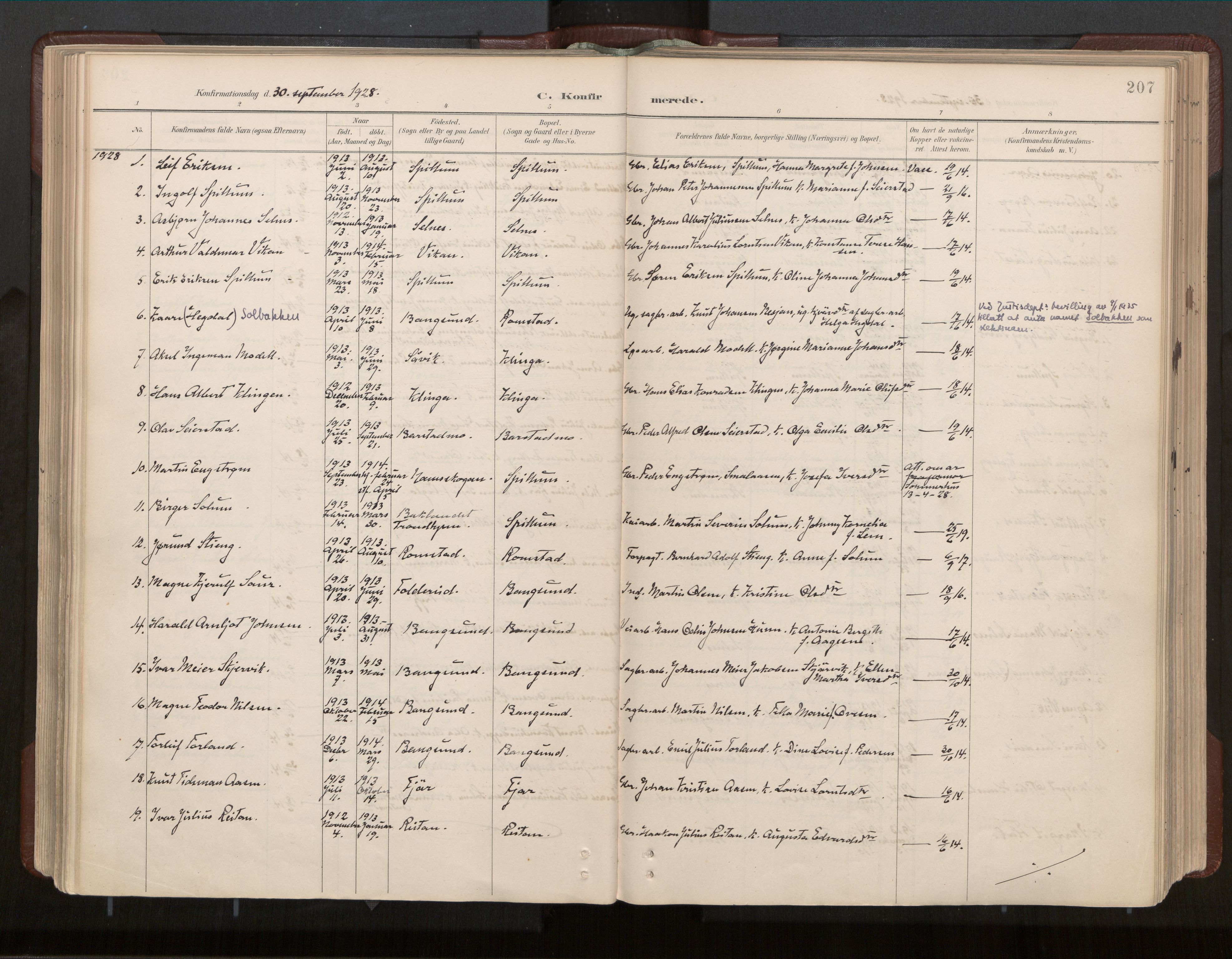 Ministerialprotokoller, klokkerbøker og fødselsregistre - Nord-Trøndelag, SAT/A-1458/770/L0589: Parish register (official) no. 770A03, 1887-1929, p. 207