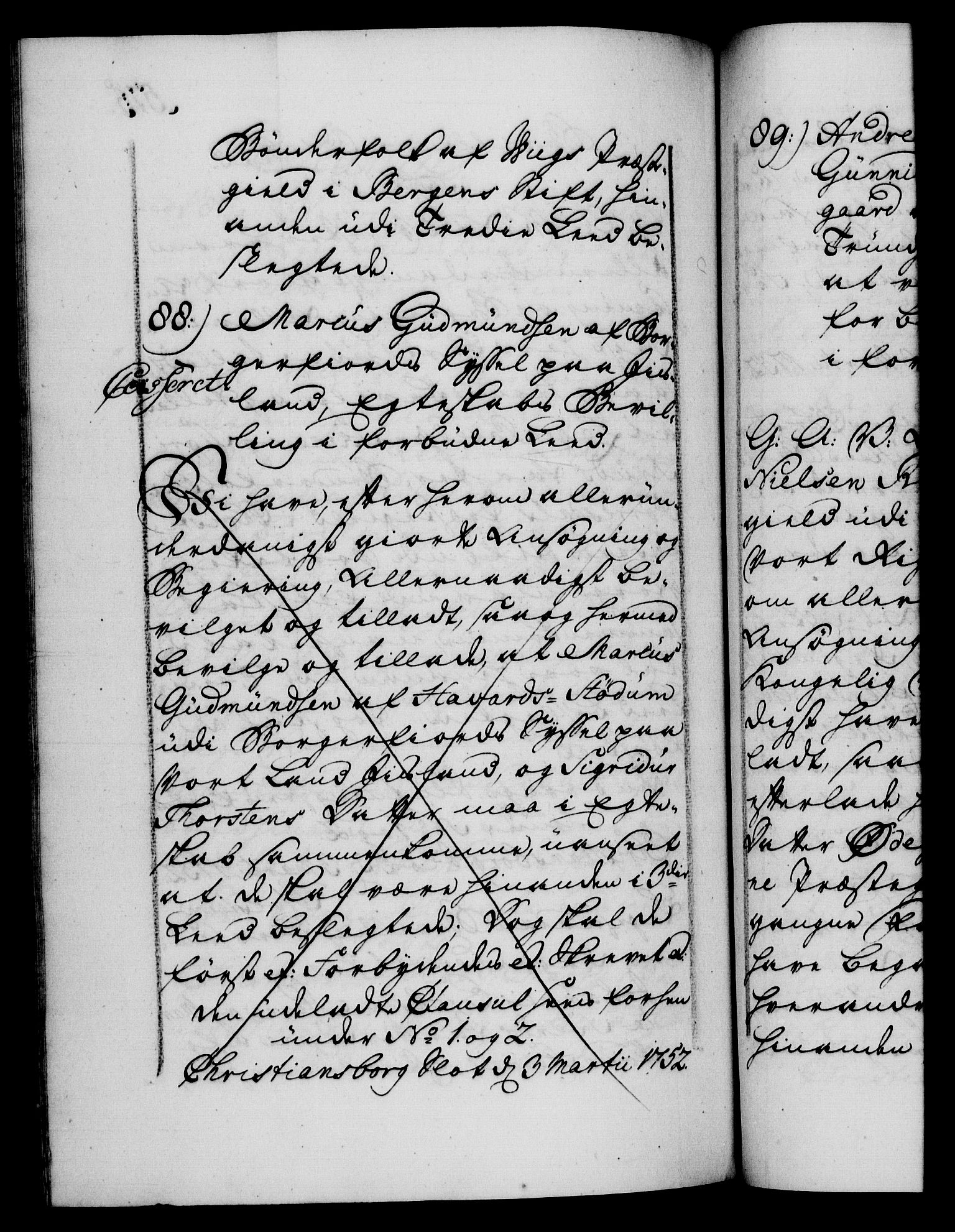 Danske Kanselli 1572-1799, AV/RA-EA-3023/F/Fc/Fca/Fcaa/L0037: Norske registre, 1751-1752, p. 515b