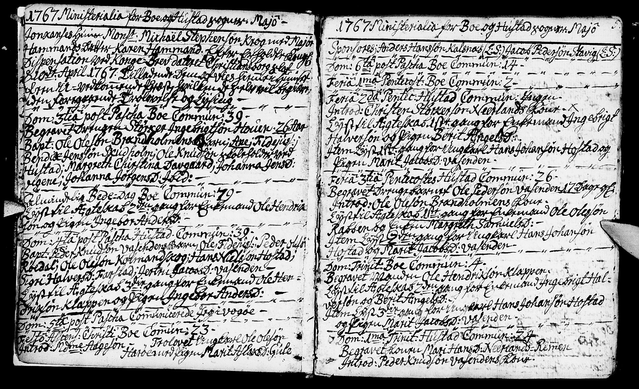 Ministerialprotokoller, klokkerbøker og fødselsregistre - Møre og Romsdal, SAT/A-1454/566/L0761: Parish register (official) no. 566A02 /1, 1767-1817, p. 5