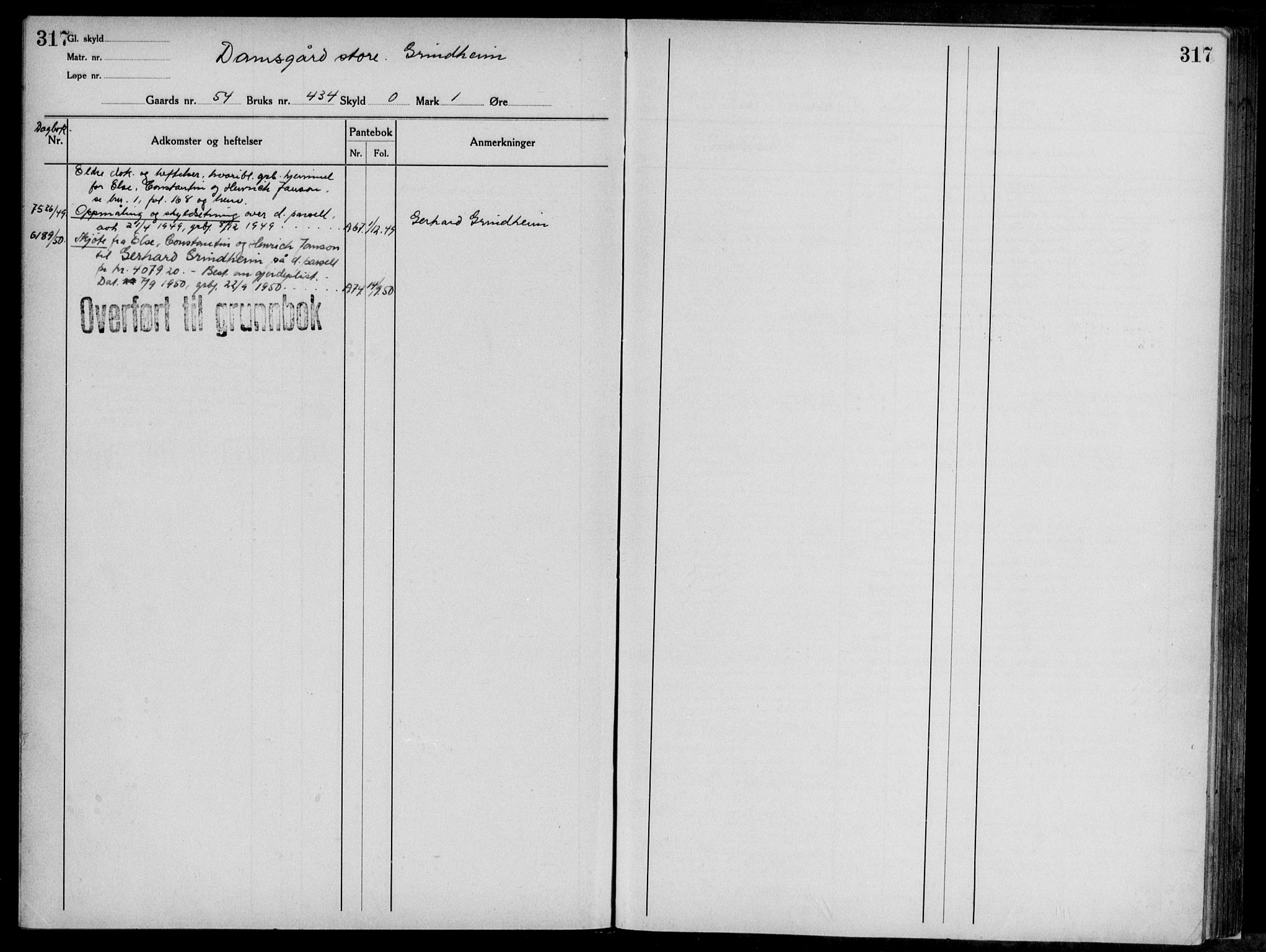 Midhordland sorenskriveri, AV/SAB-A-3001/1/G/Ga/Gab/L0117: Mortgage register no. II.A.b.117, p. 317