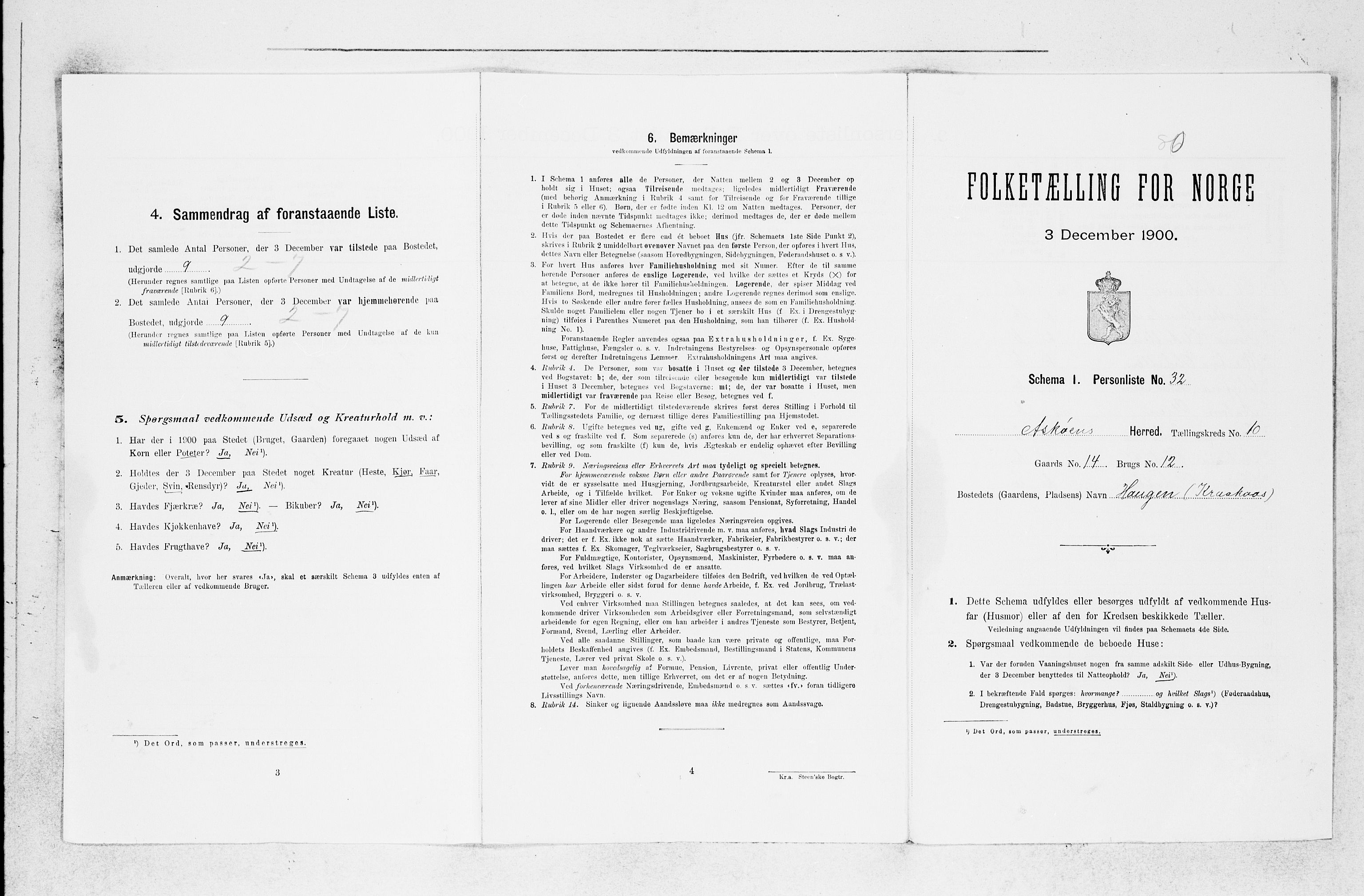 SAB, 1900 census for Askøy, 1900, p. 1365