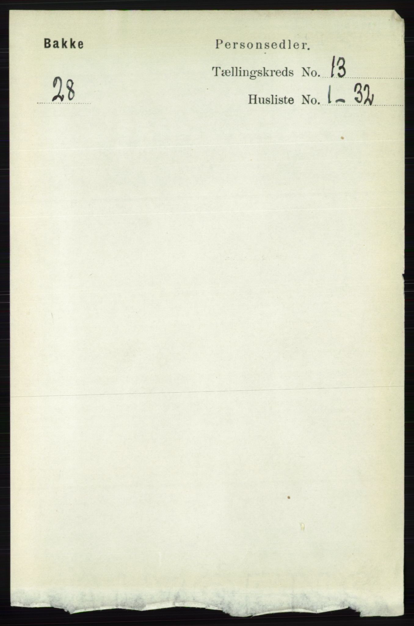 RA, 1891 census for 1045 Bakke, 1891, p. 2702