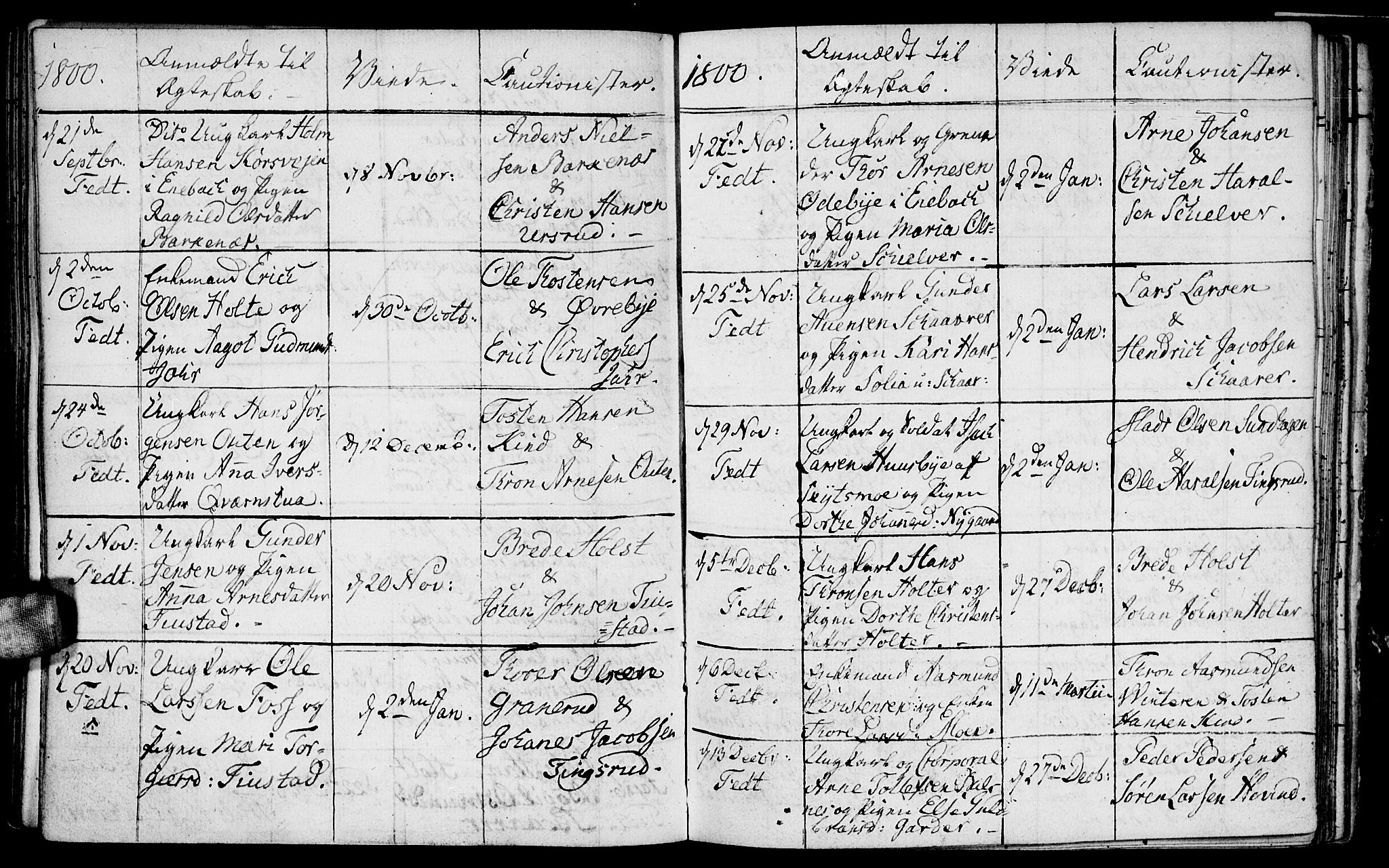 Fet prestekontor Kirkebøker, AV/SAO-A-10370a/F/Fa/L0007: Parish register (official) no. I 7, 1797-1814