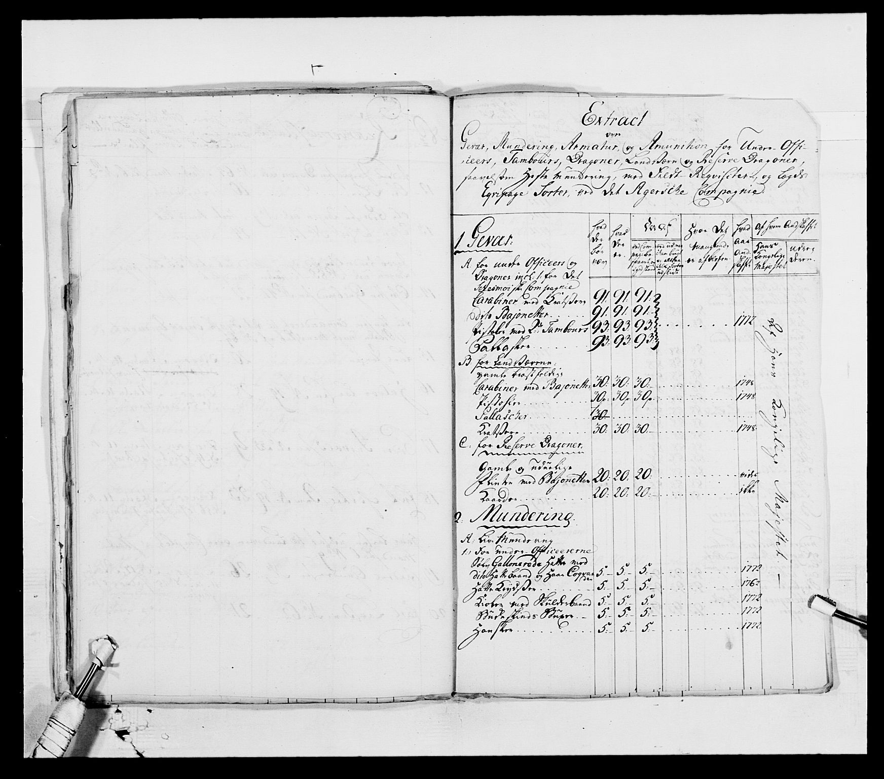 Generalitets- og kommissariatskollegiet, Det kongelige norske kommissariatskollegium, AV/RA-EA-5420/E/Eh/L0003: 1. Sønnafjelske dragonregiment, 1767-1812, p. 449