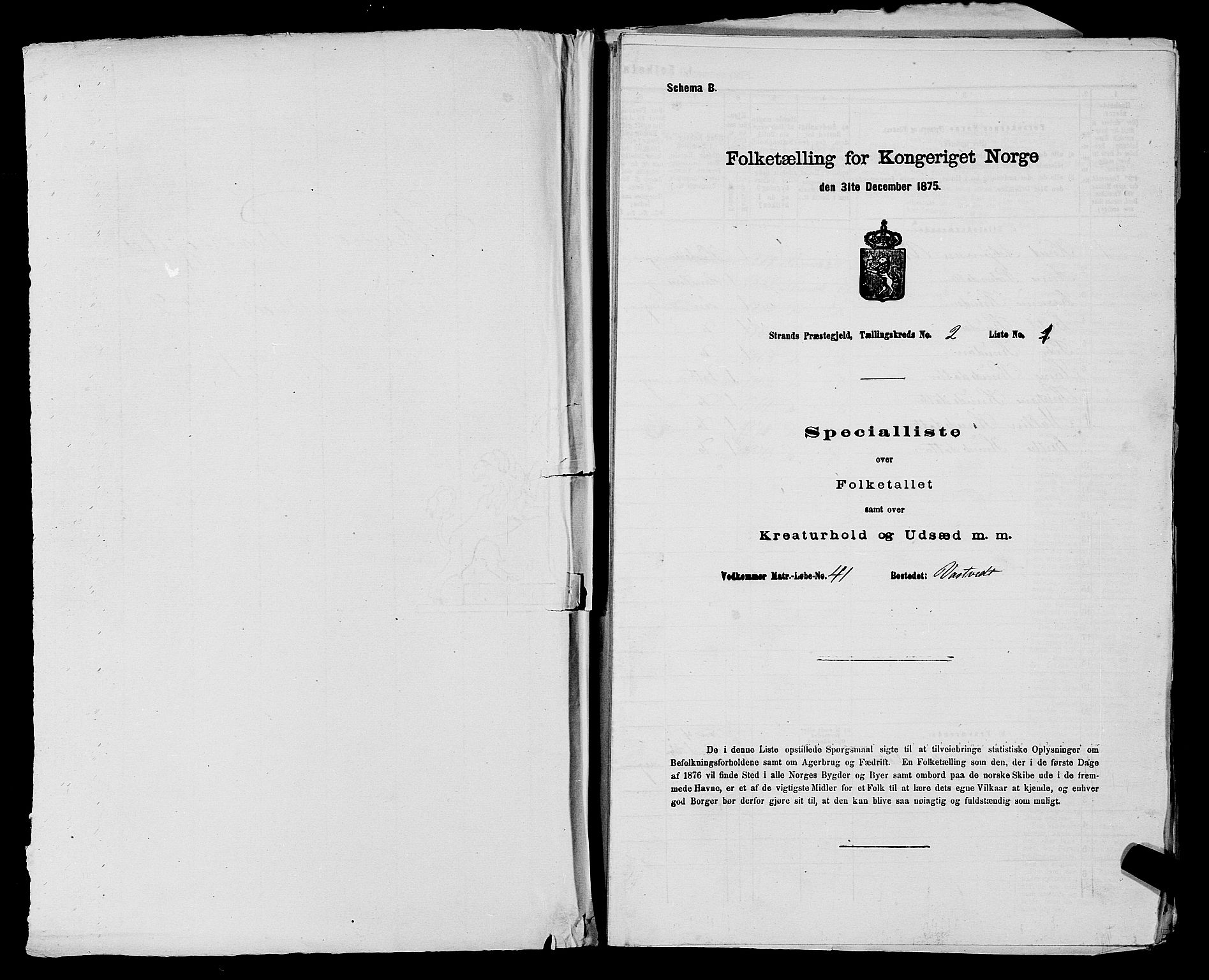 SAST, 1875 census for 1130P Strand, 1875, p. 160