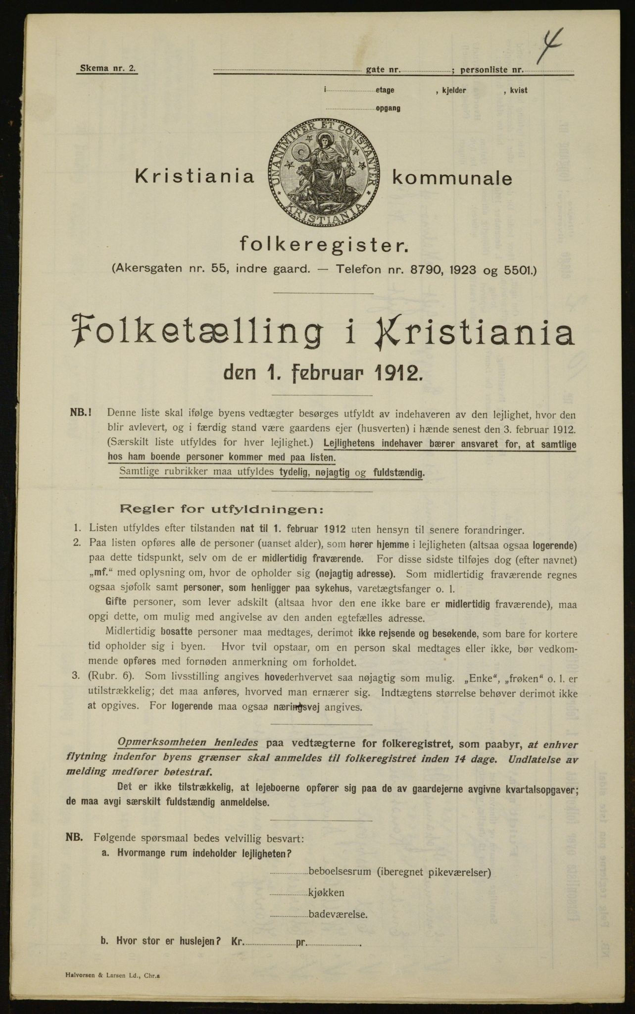 OBA, Municipal Census 1912 for Kristiania, 1912, p. 60474