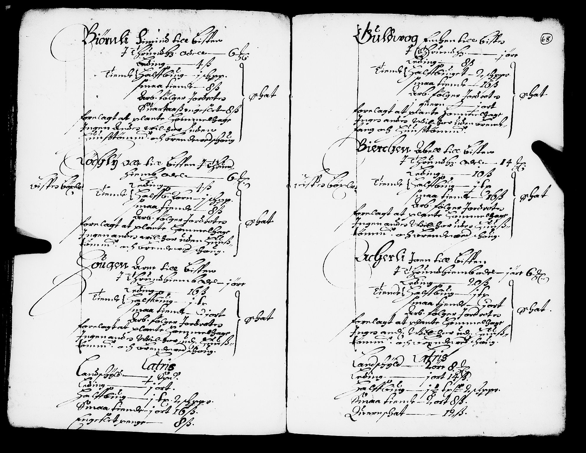 Rentekammeret inntil 1814, Realistisk ordnet avdeling, AV/RA-EA-4070/N/Nb/Nba/L0051: Gauldal fogderi, 1667, p. 67b-68a