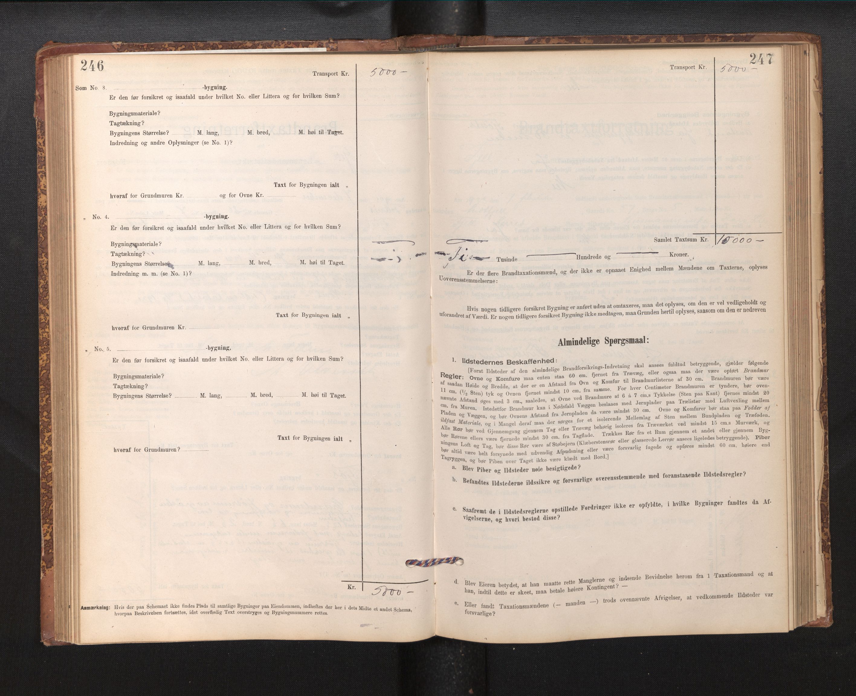 Lensmannen i Fjell, AV/SAB-A-32301/0012/L0005: Branntakstprotokoll, skjematakst, 1895-1931, p. 246-247