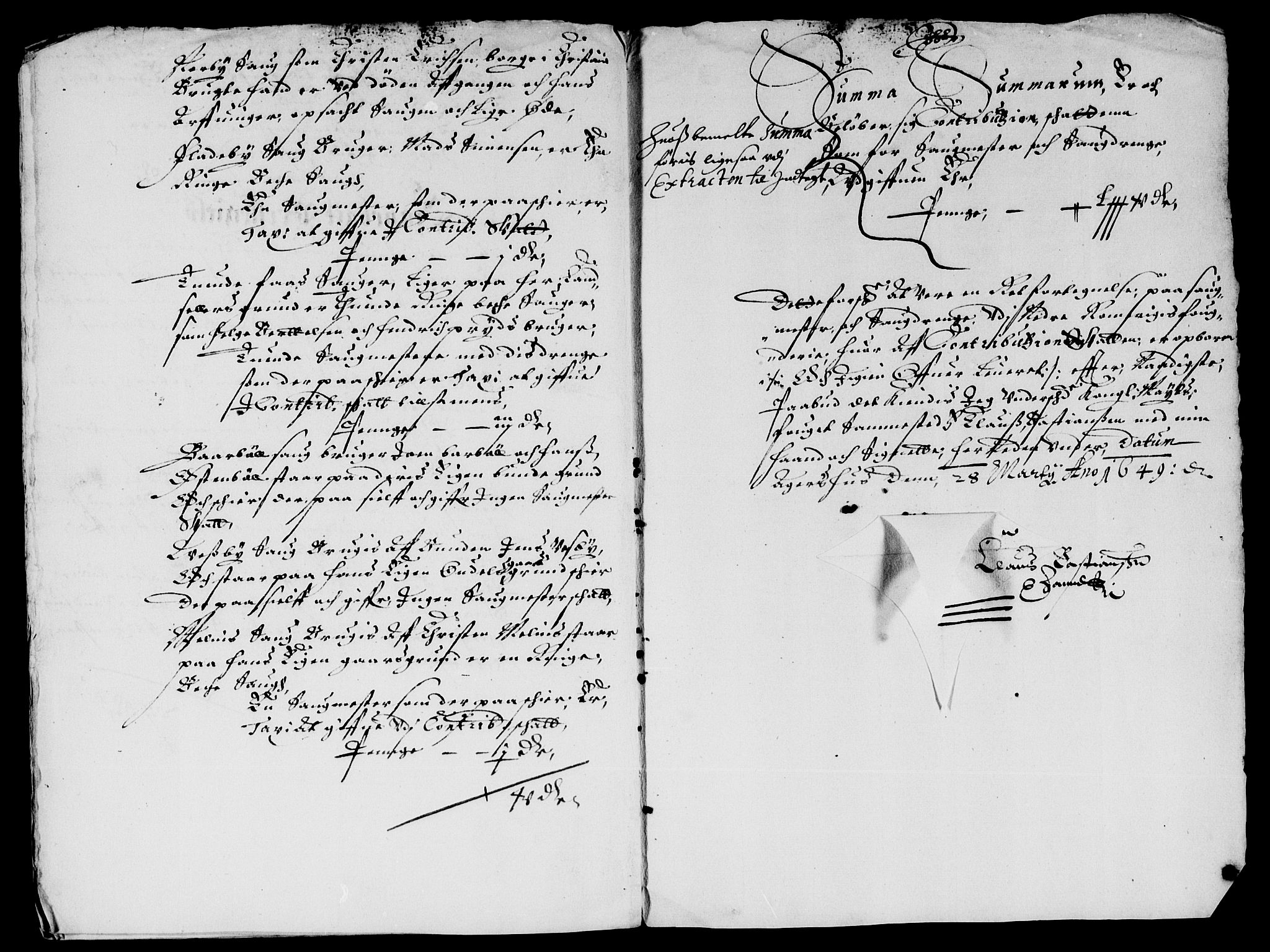 Rentekammeret inntil 1814, Reviderte regnskaper, Lensregnskaper, RA/EA-5023/R/Rb/Rba/L0197: Akershus len, 1648-1650