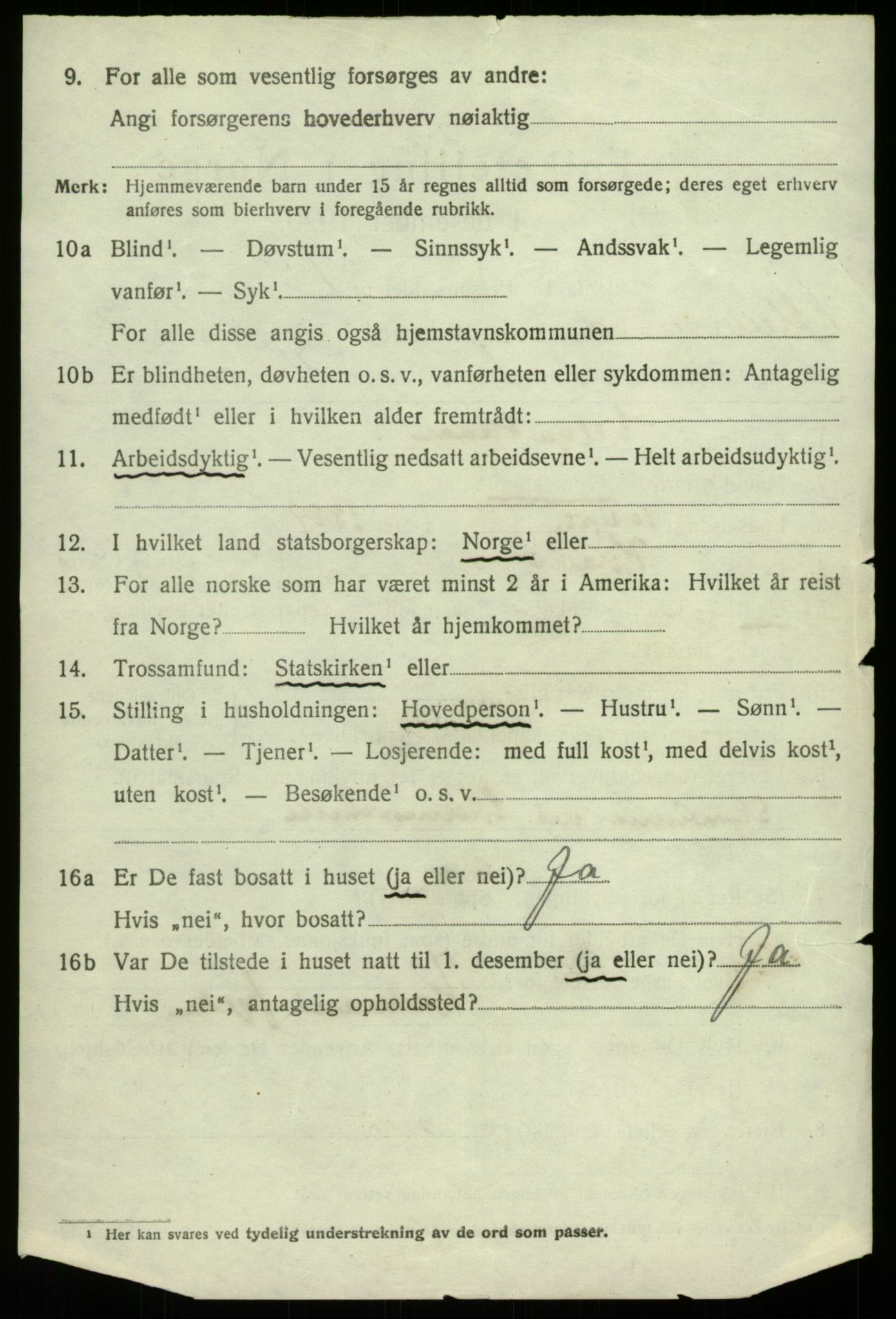 SAB, 1920 census for Alversund, 1920, p. 1551