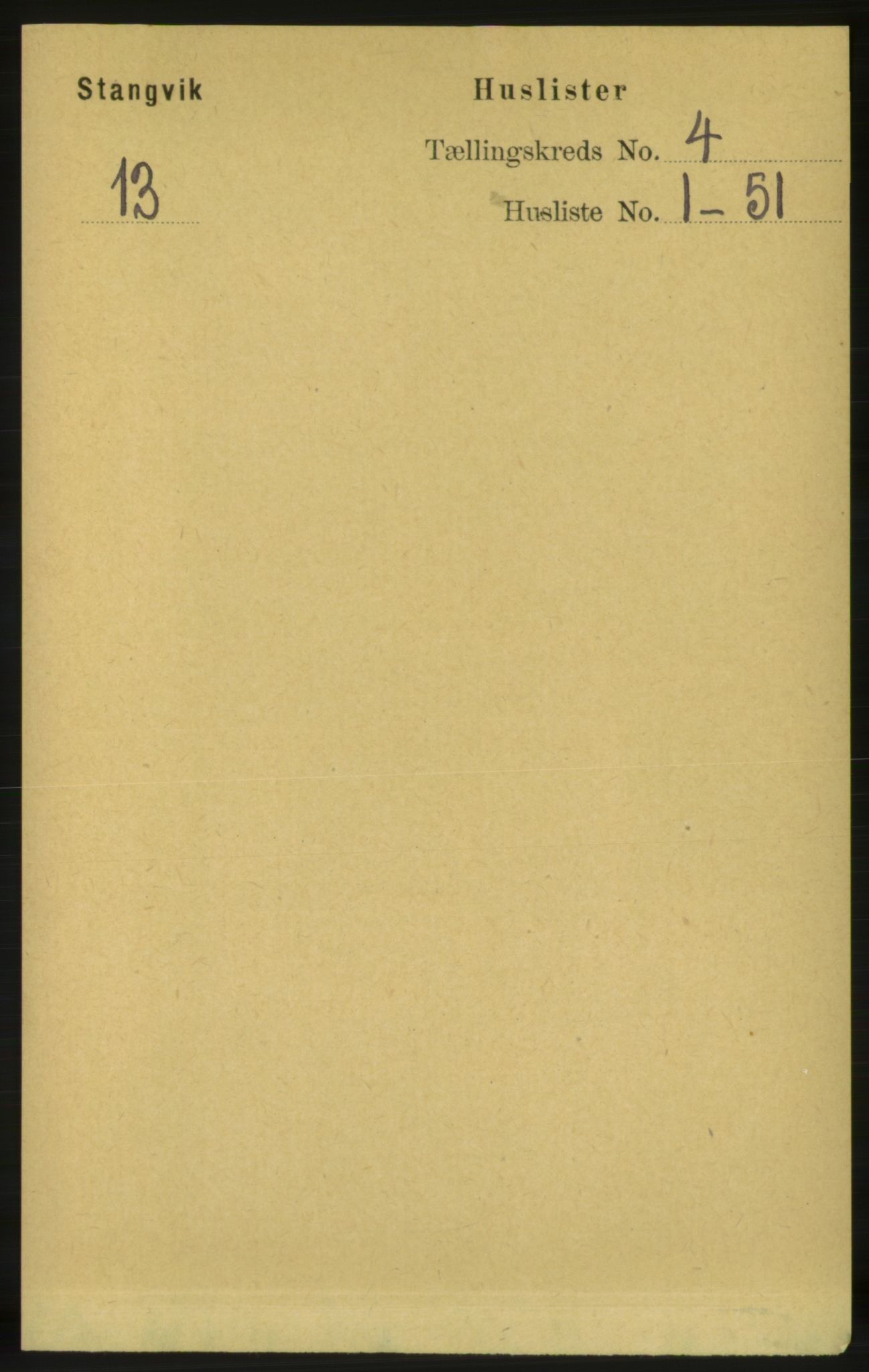 RA, 1891 census for 1564 Stangvik, 1891, p. 1523