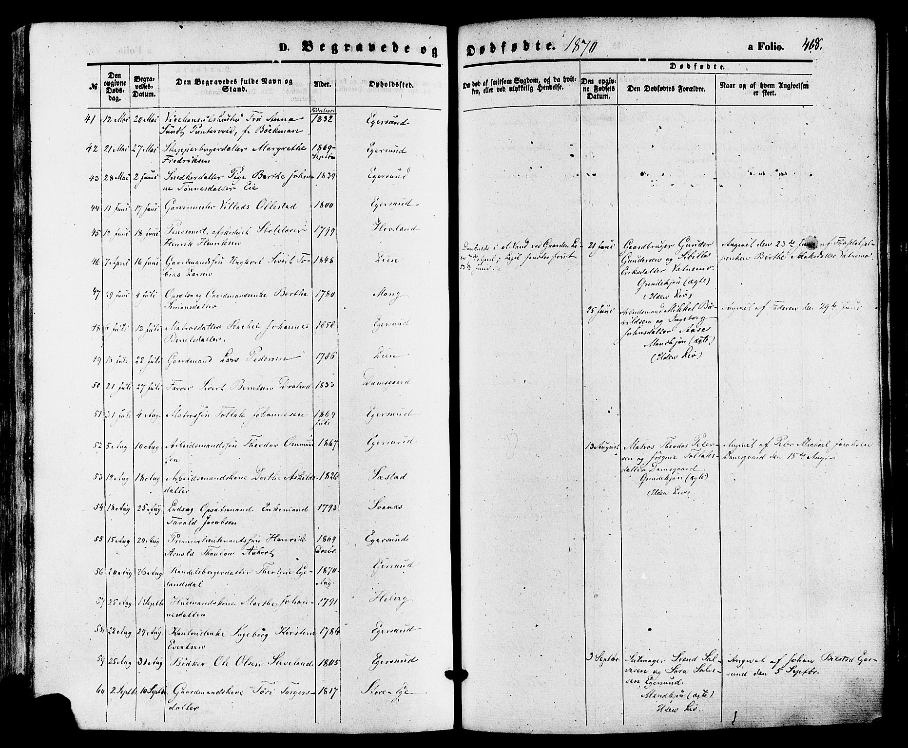 Eigersund sokneprestkontor, SAST/A-101807/S08/L0014: Parish register (official) no. A 13, 1866-1878, p. 468