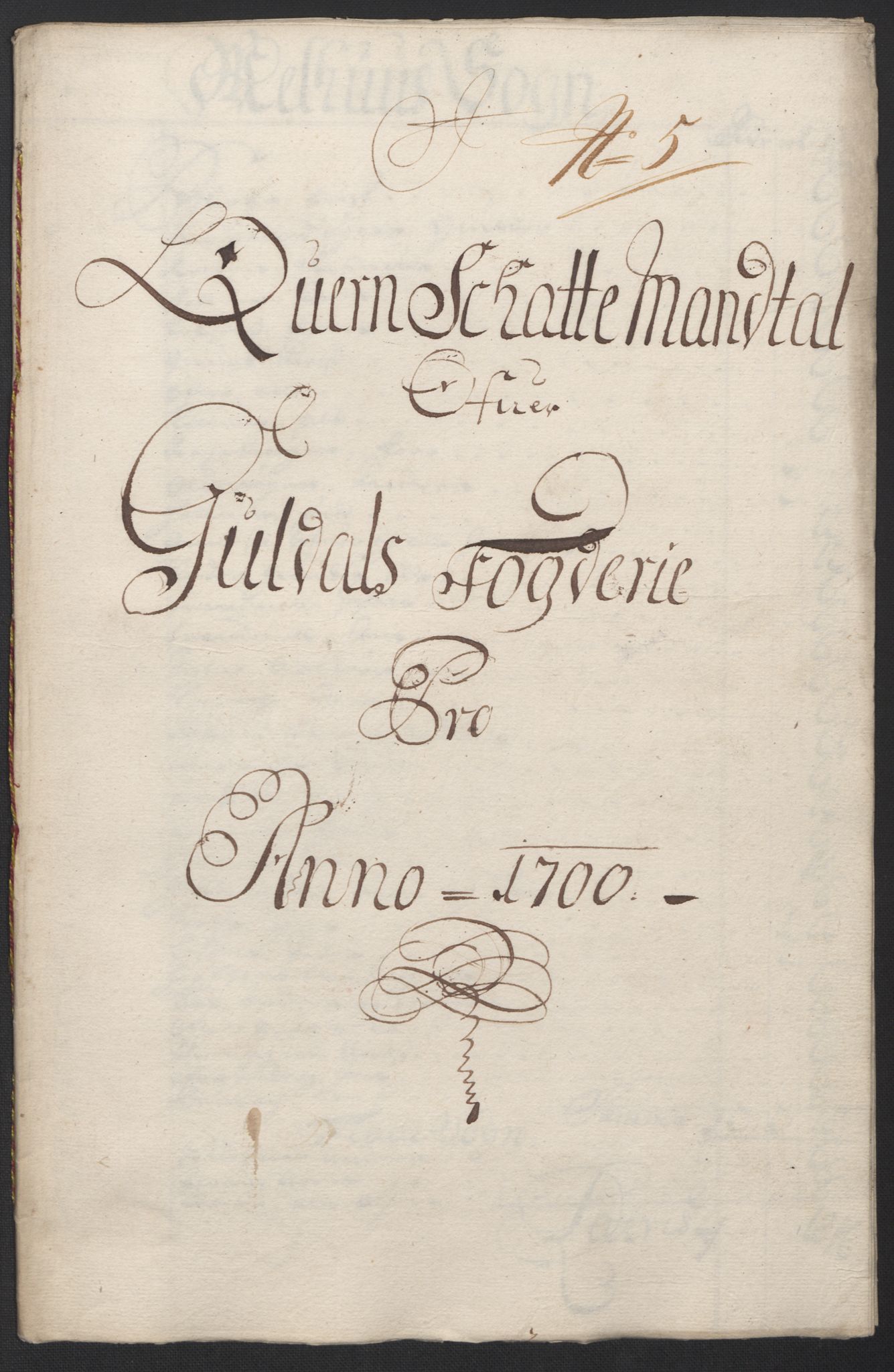 Rentekammeret inntil 1814, Reviderte regnskaper, Fogderegnskap, RA/EA-4092/R60/L3950: Fogderegnskap Orkdal og Gauldal, 1700, p. 329