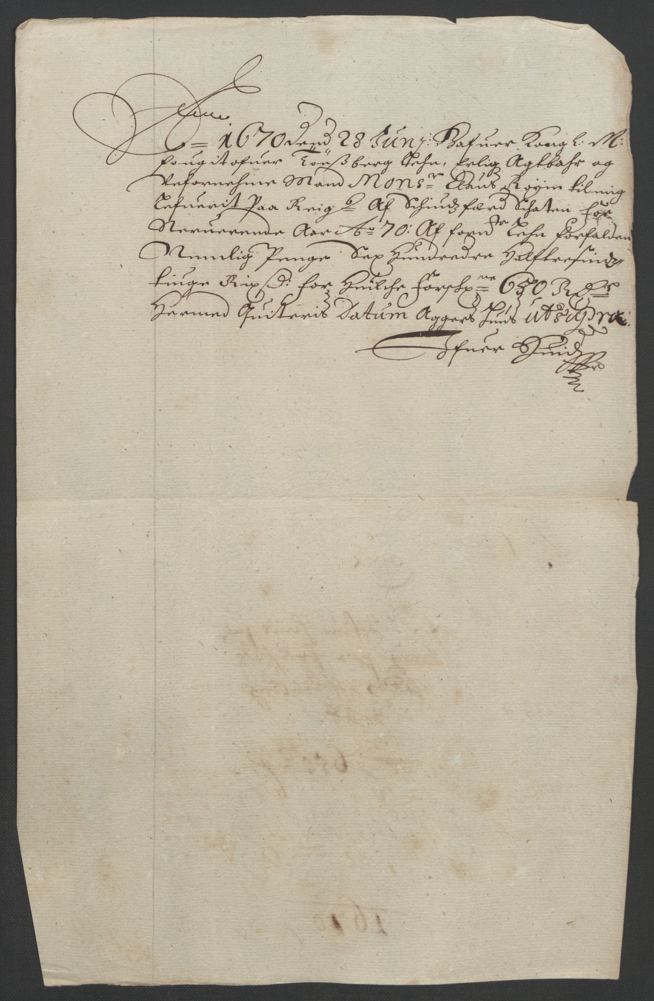 Rentekammeret inntil 1814, Reviderte regnskaper, Fogderegnskap, AV/RA-EA-4092/R32/L1842: Fogderegnskap Jarlsberg grevskap, 1664-1673, p. 163