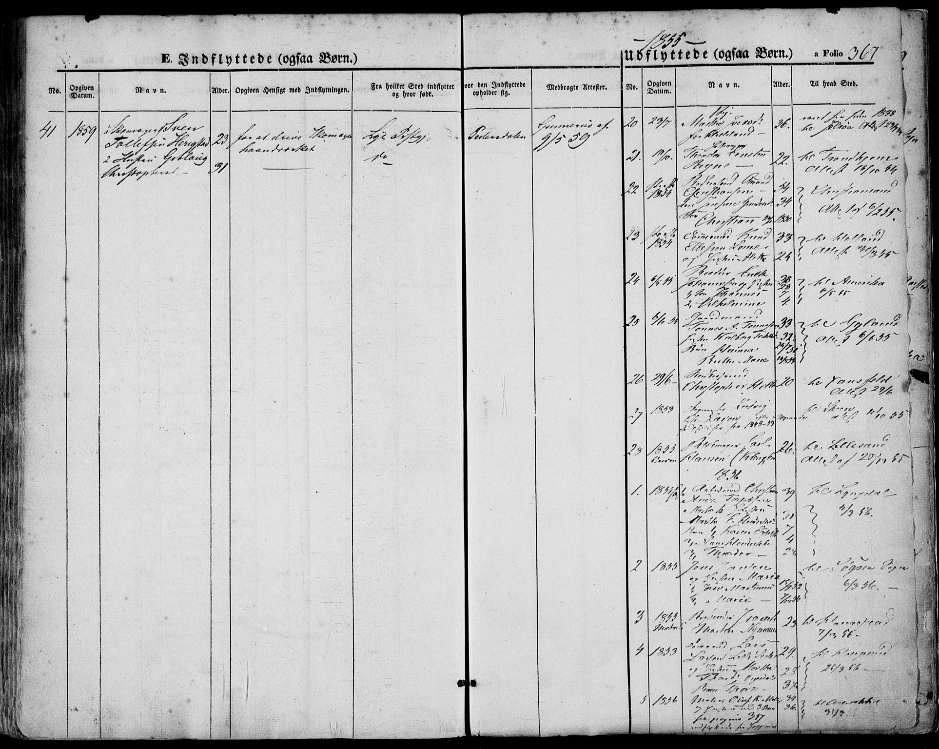 Domkirken sokneprestkontor, SAST/A-101812/001/30/30BA/L0016: Parish register (official) no. A 15, 1844-1854, p. 367