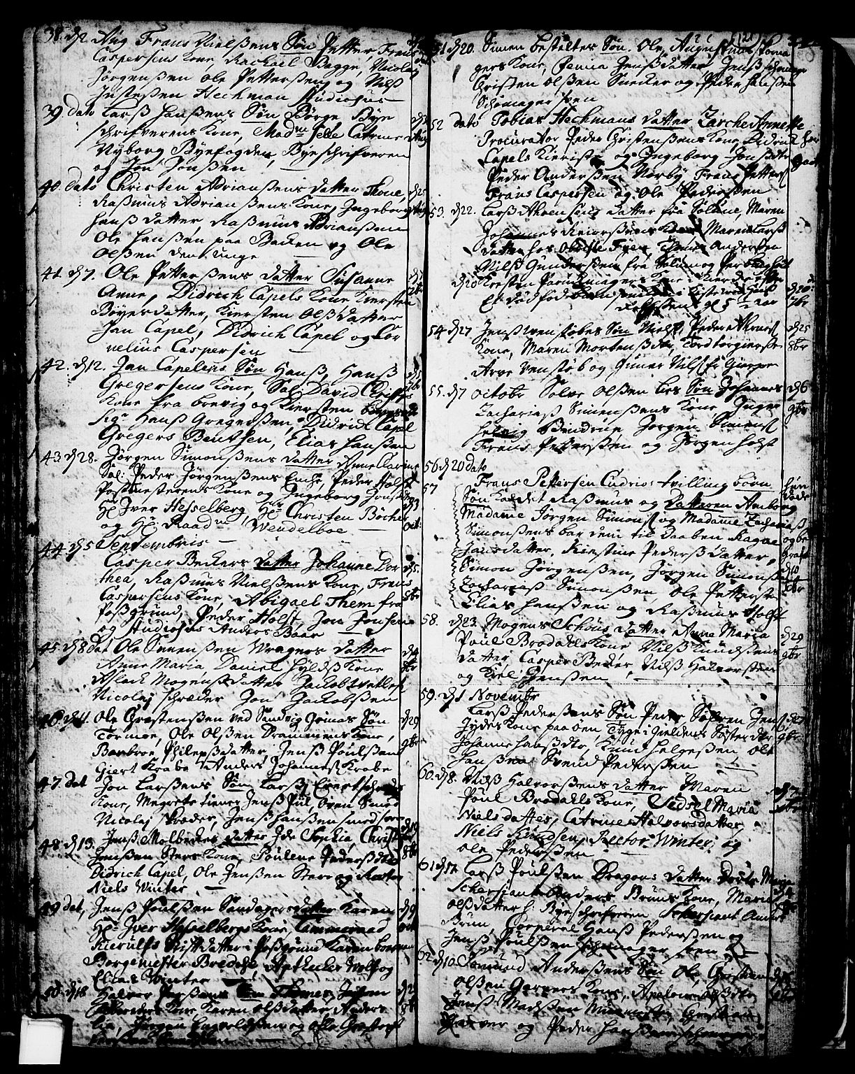 Skien kirkebøker, SAKO/A-302/F/Fa/L0002: Parish register (official) no. 2, 1716-1757, p. 121